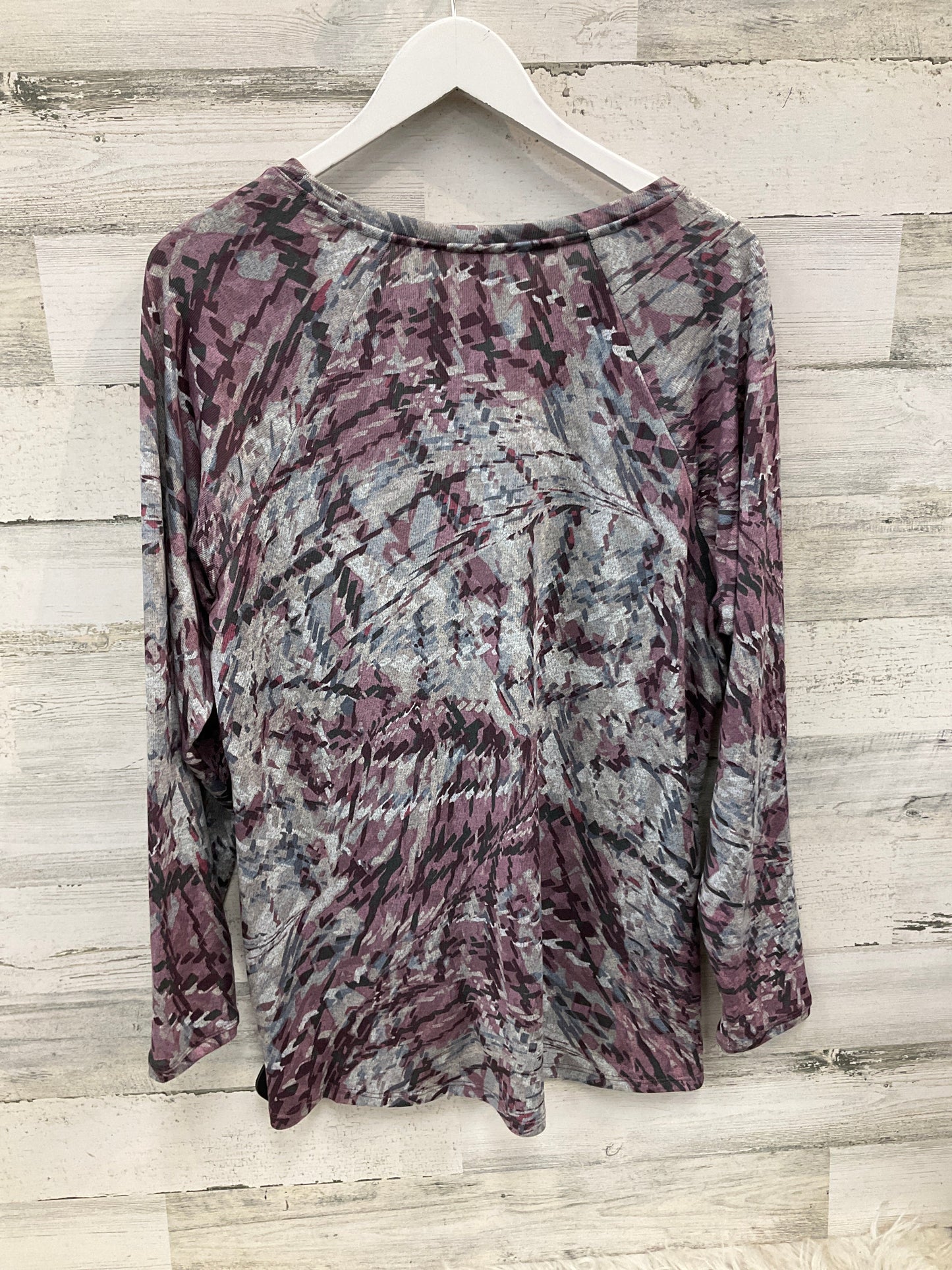 Top Long Sleeve By Christopher And Banks In Purple, Size: Xl