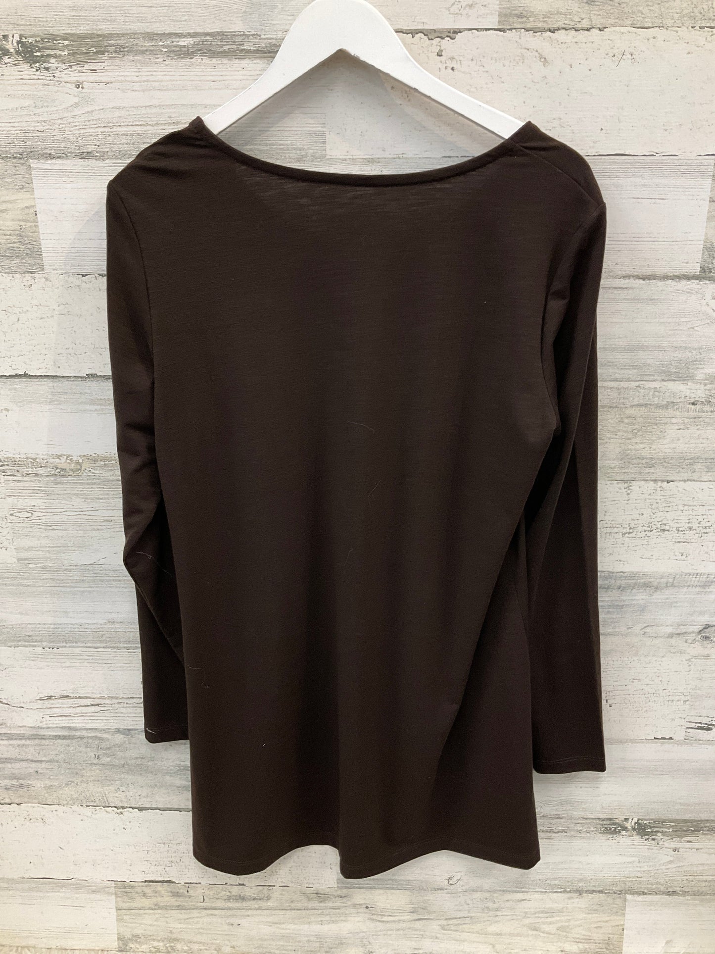 Tunic Long Sleeve By Christopher And Banks In Brown, Size: L