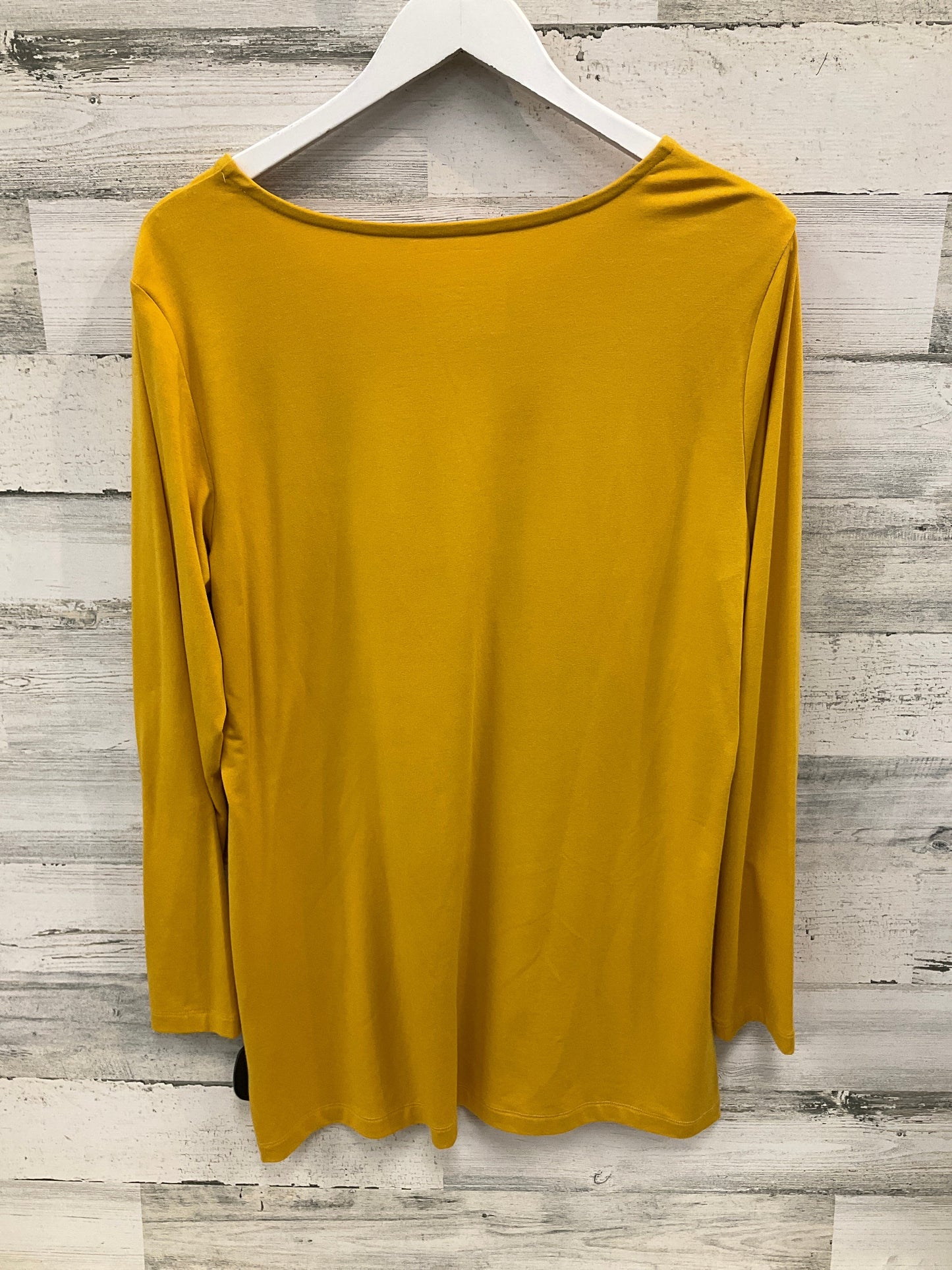 Tunic Long Sleeve By Christopher And Banks In Yellow, Size: L