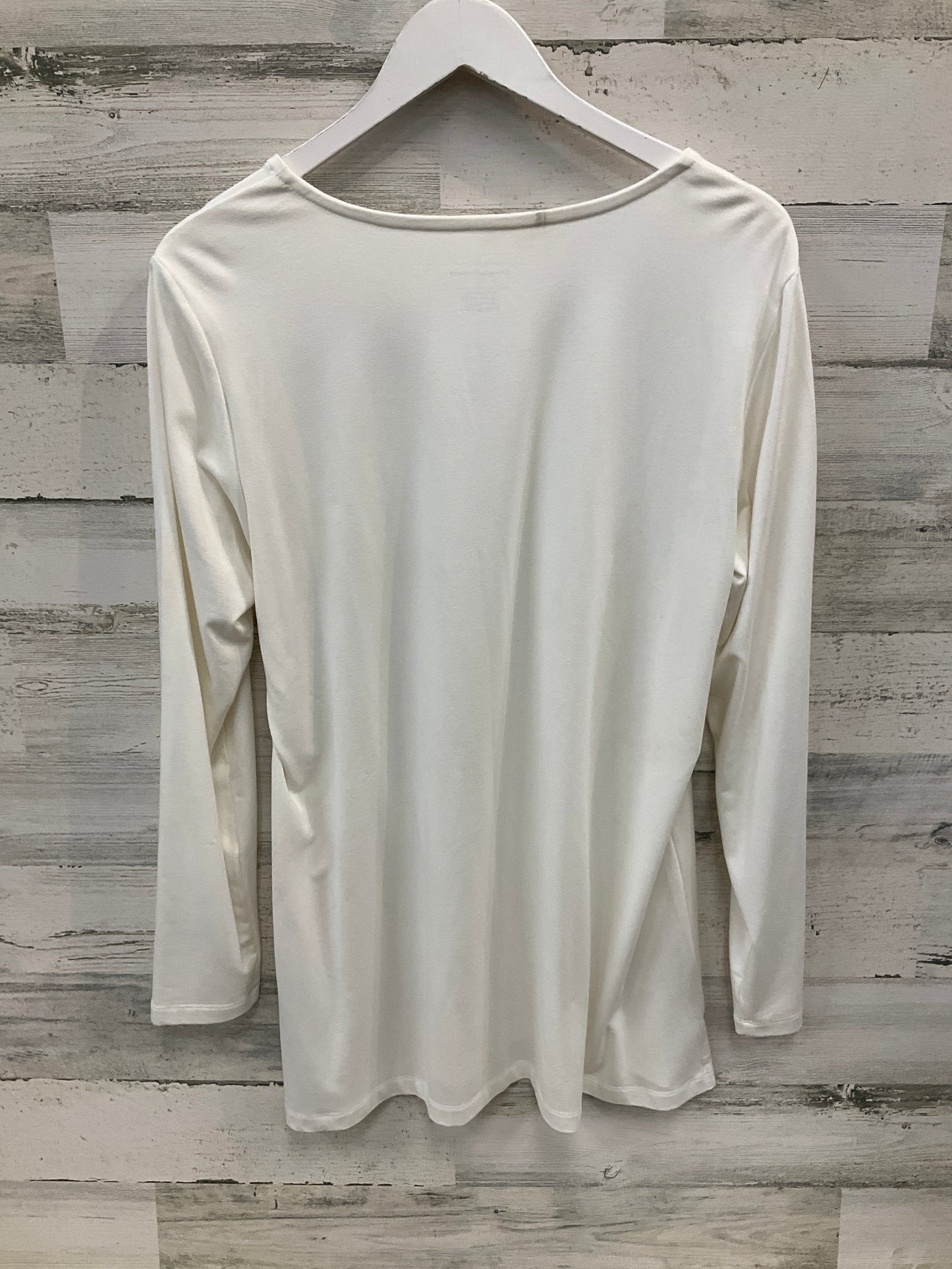 Tunic Long Sleeve By Christopher And Banks In White, Size: L