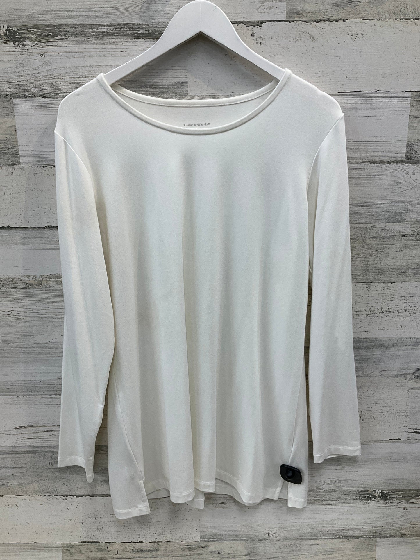 Tunic Long Sleeve By Christopher And Banks In White, Size: L