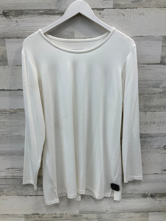 Tunic Long Sleeve By Christopher And Banks In White, Size: L