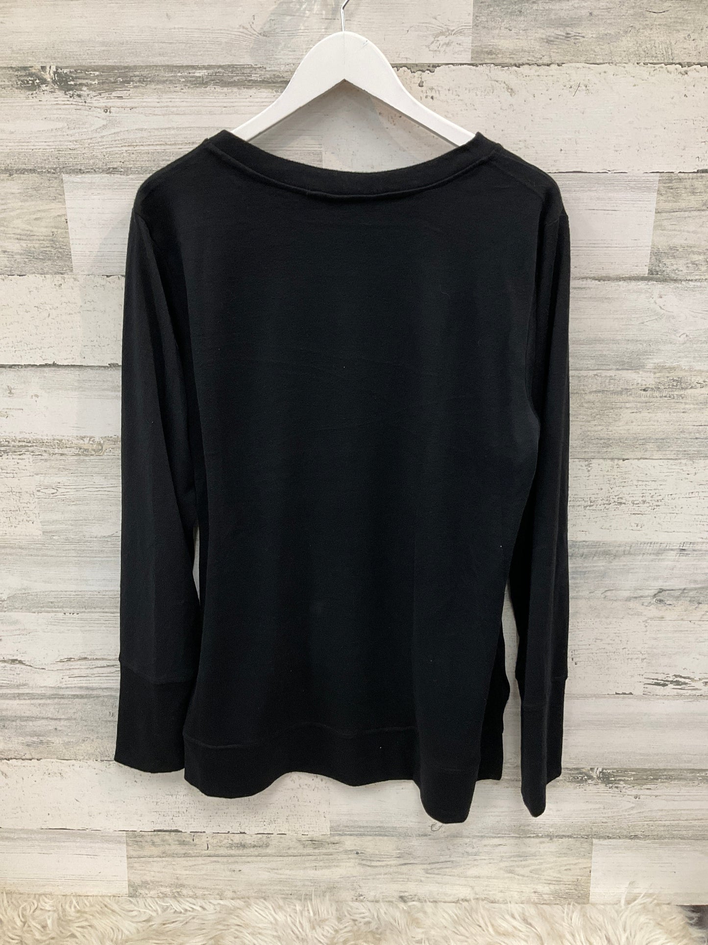 Top Long Sleeve By Christopher And Banks In Black, Size: Xl