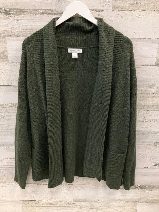 Sweater Cardigan By Christopher And Banks In Green, Size: L