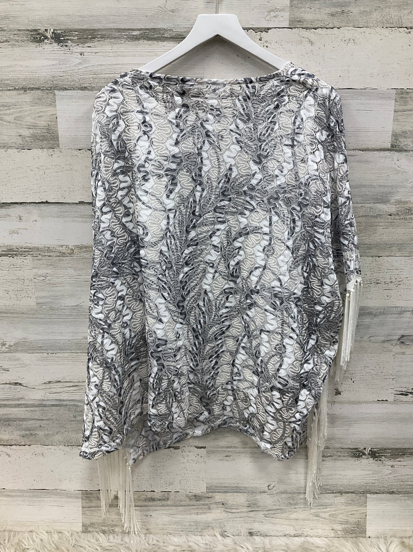 Poncho By Reba In Silver, Size: M