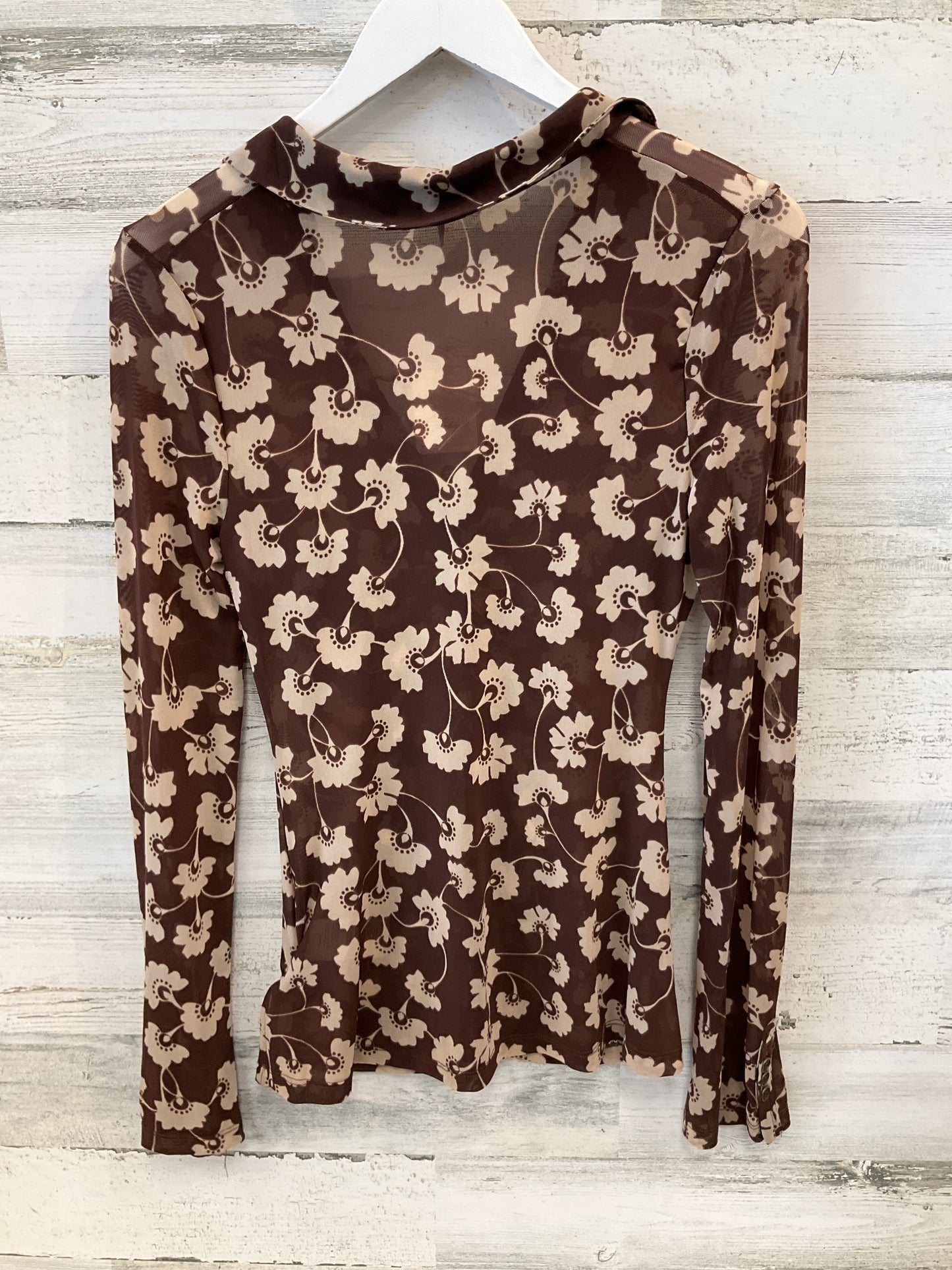 Blouse Long Sleeve By We The Free In Brown, Size: M