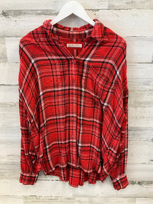 Top Long Sleeve By We The Free In Red, Size: Xs