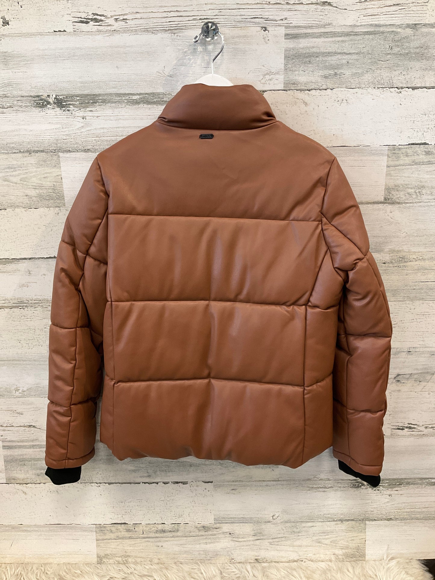 Jacket Puffer & Quilted By Marc New York In Brown, Size: M