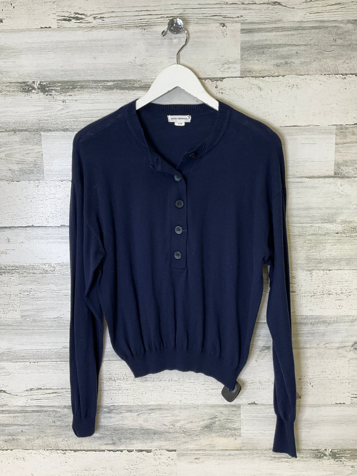 Top Long Sleeve By Good American In Navy, Size: S