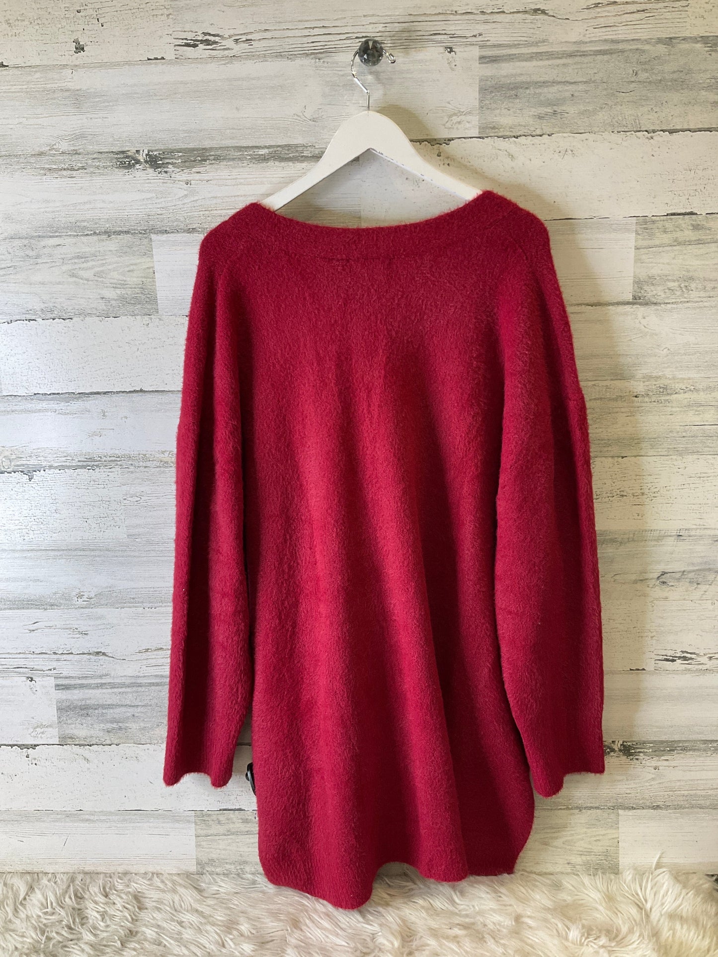 Sweater By Ava & Viv In Red, Size: 2x