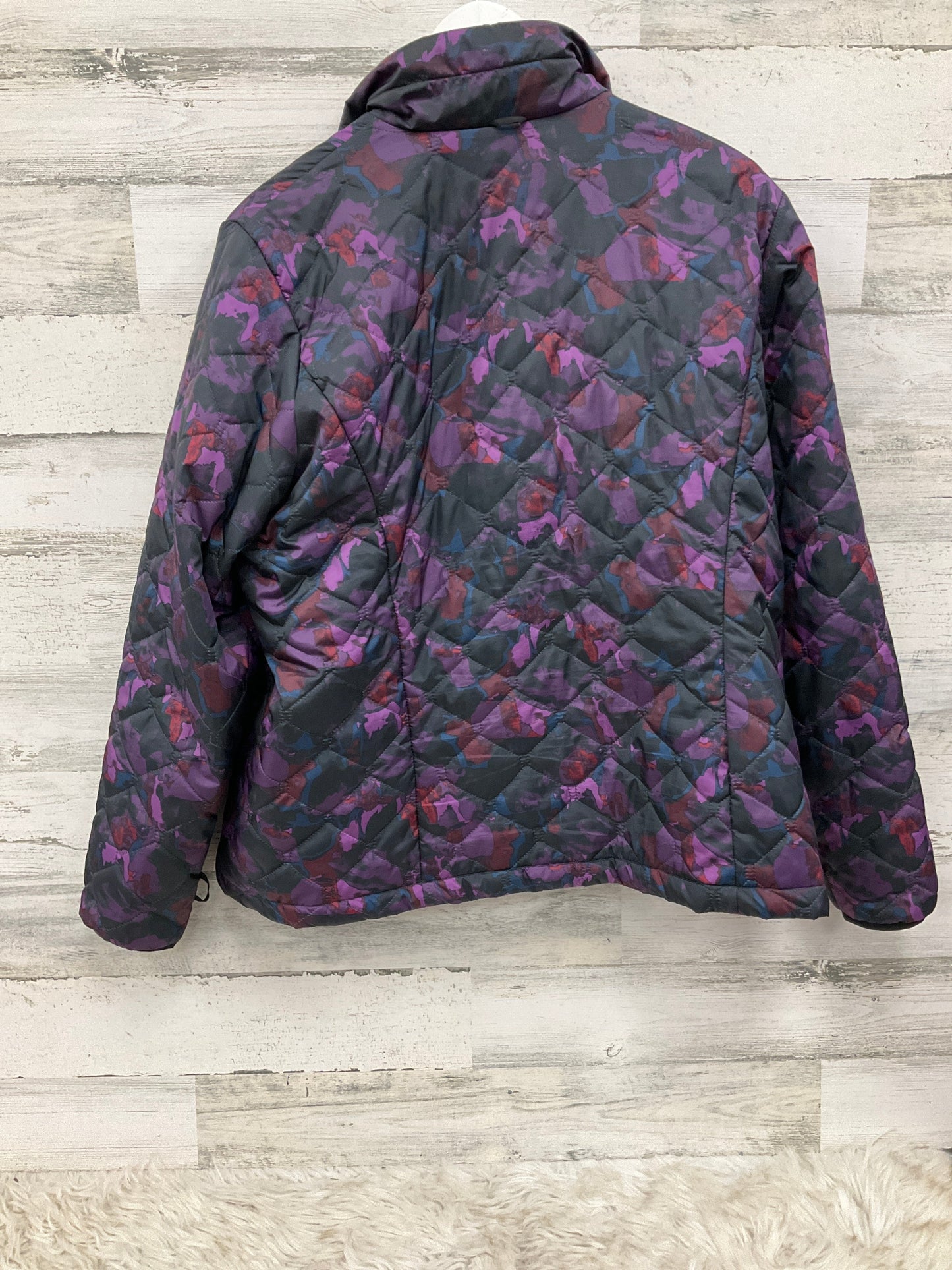 Jacket Puffer & Quilted By Eddie Bauer In Purple, Size: Xl