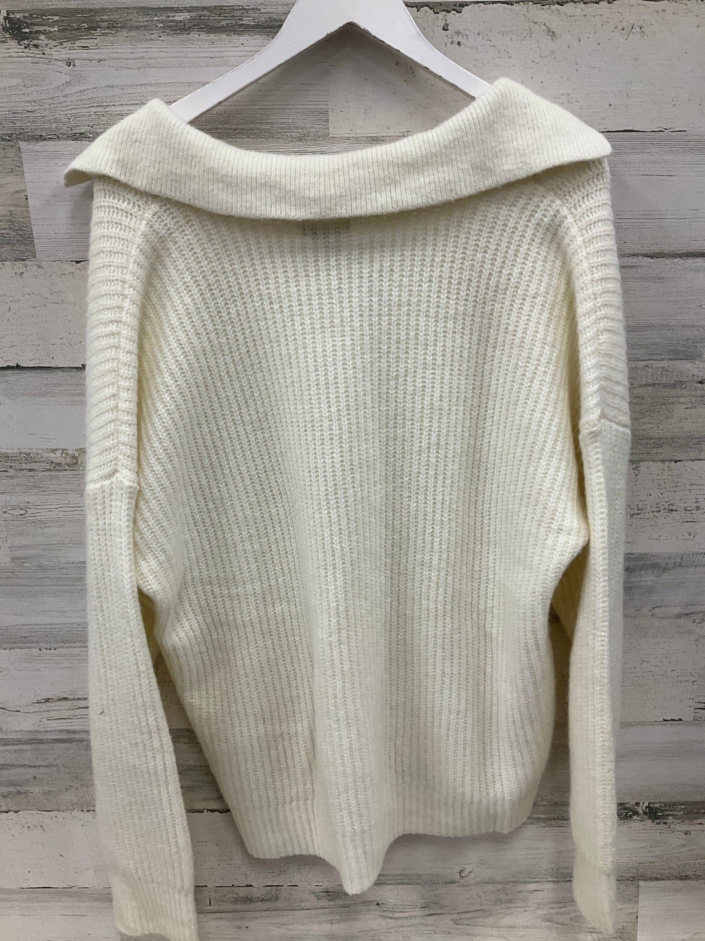 Sweater By Nine West Apparel In Cream, Size: Xxl