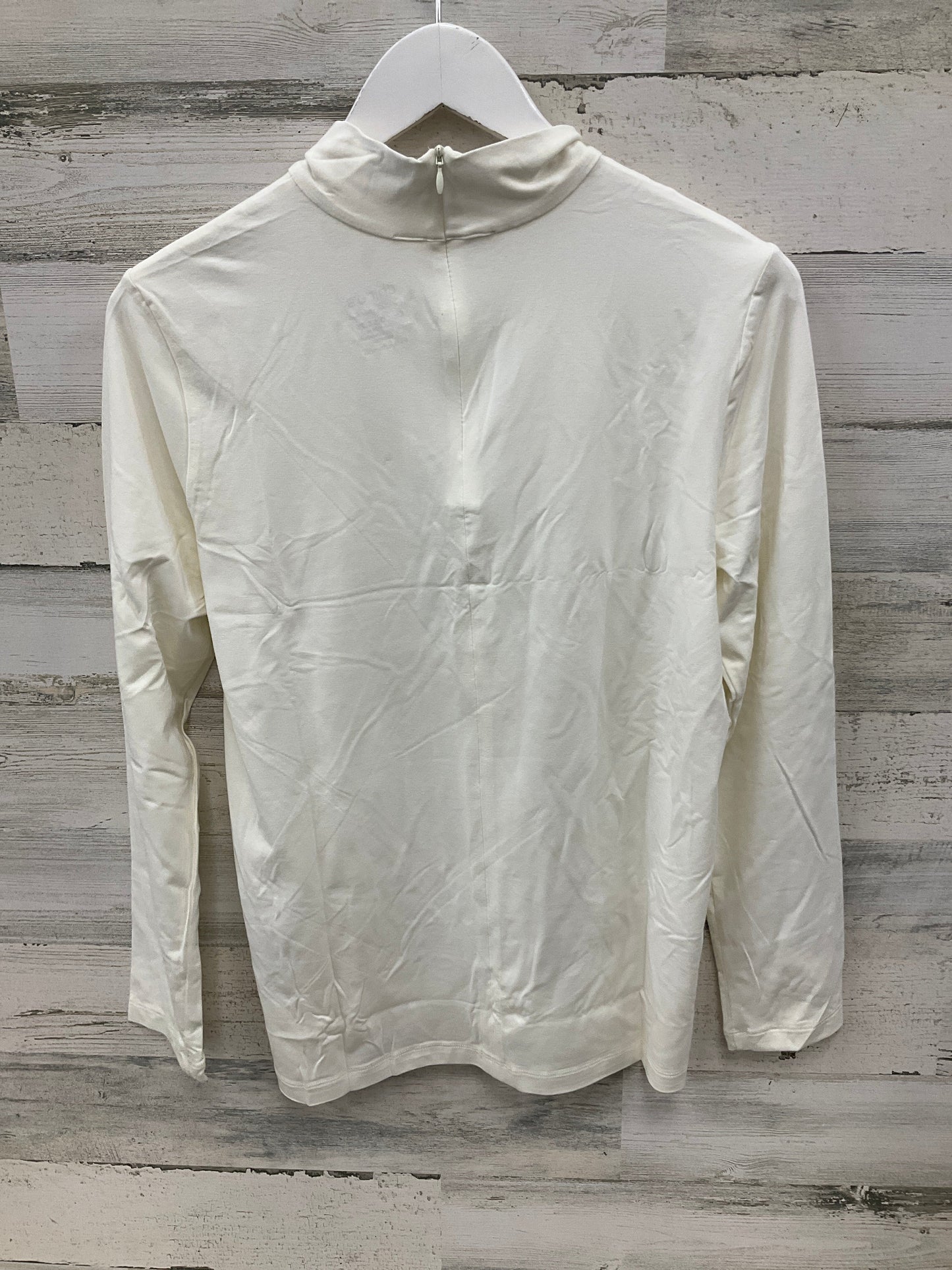 Top Long Sleeve By Chicos In Ivory, Size: M