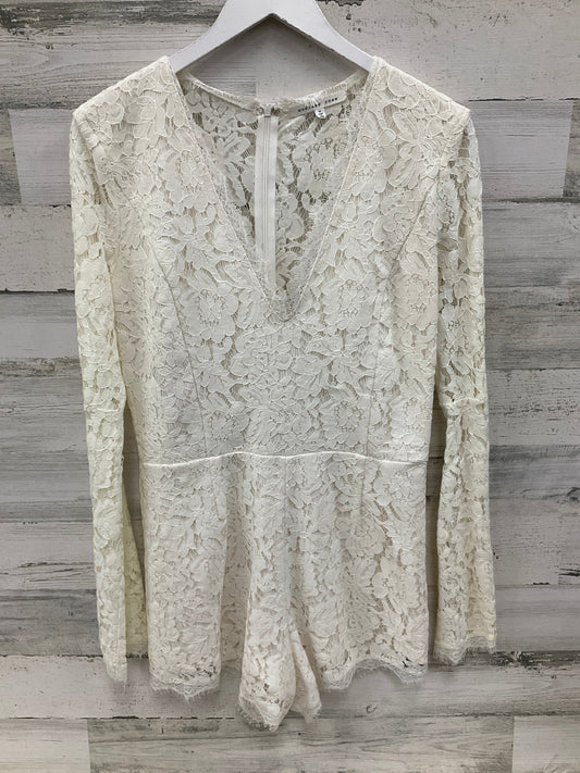 Romper By Endless Rose In Ivory, Size: M