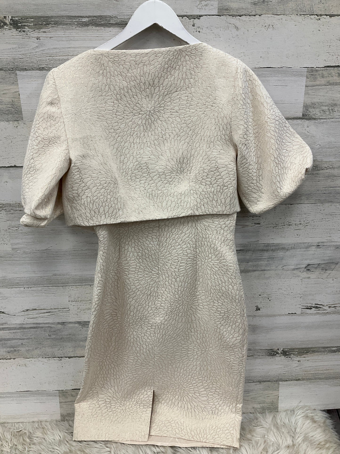 Dress Set 2pc By Ellen Tracy In Ivory, Size: S