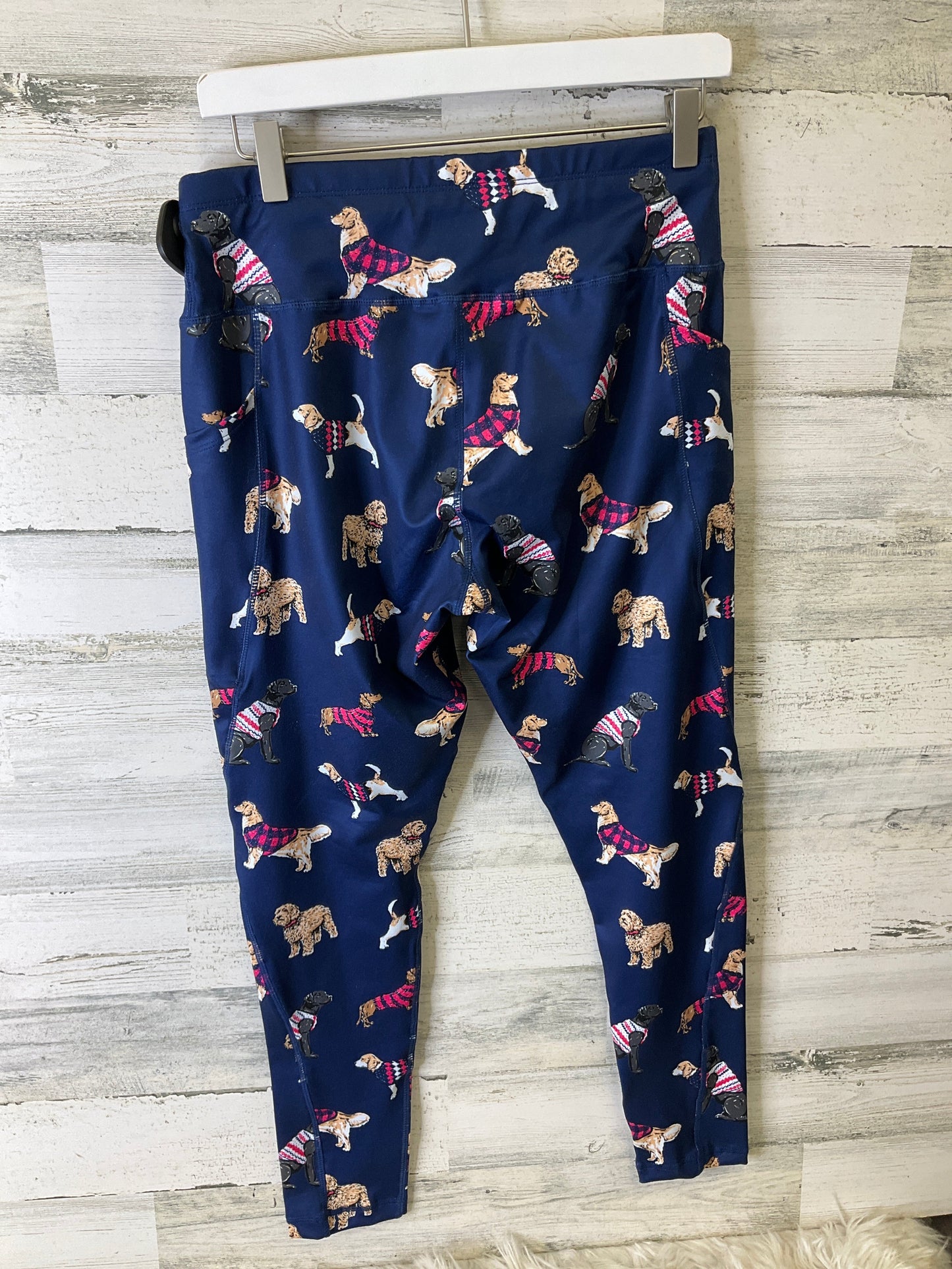 Athletic Leggings By Simply Southern In Navy, Size: Xxl