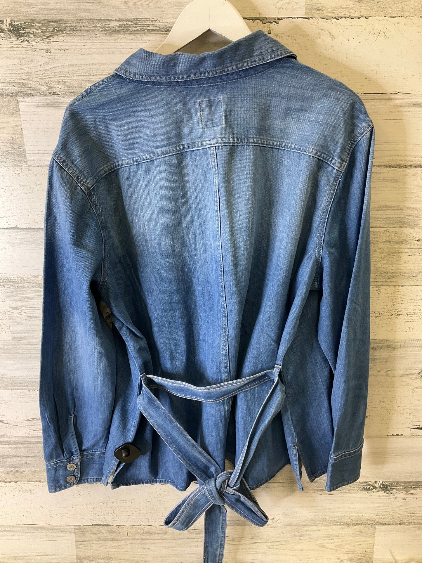 Jacket Denim By Gap In Blue Denim, Size: Xxl