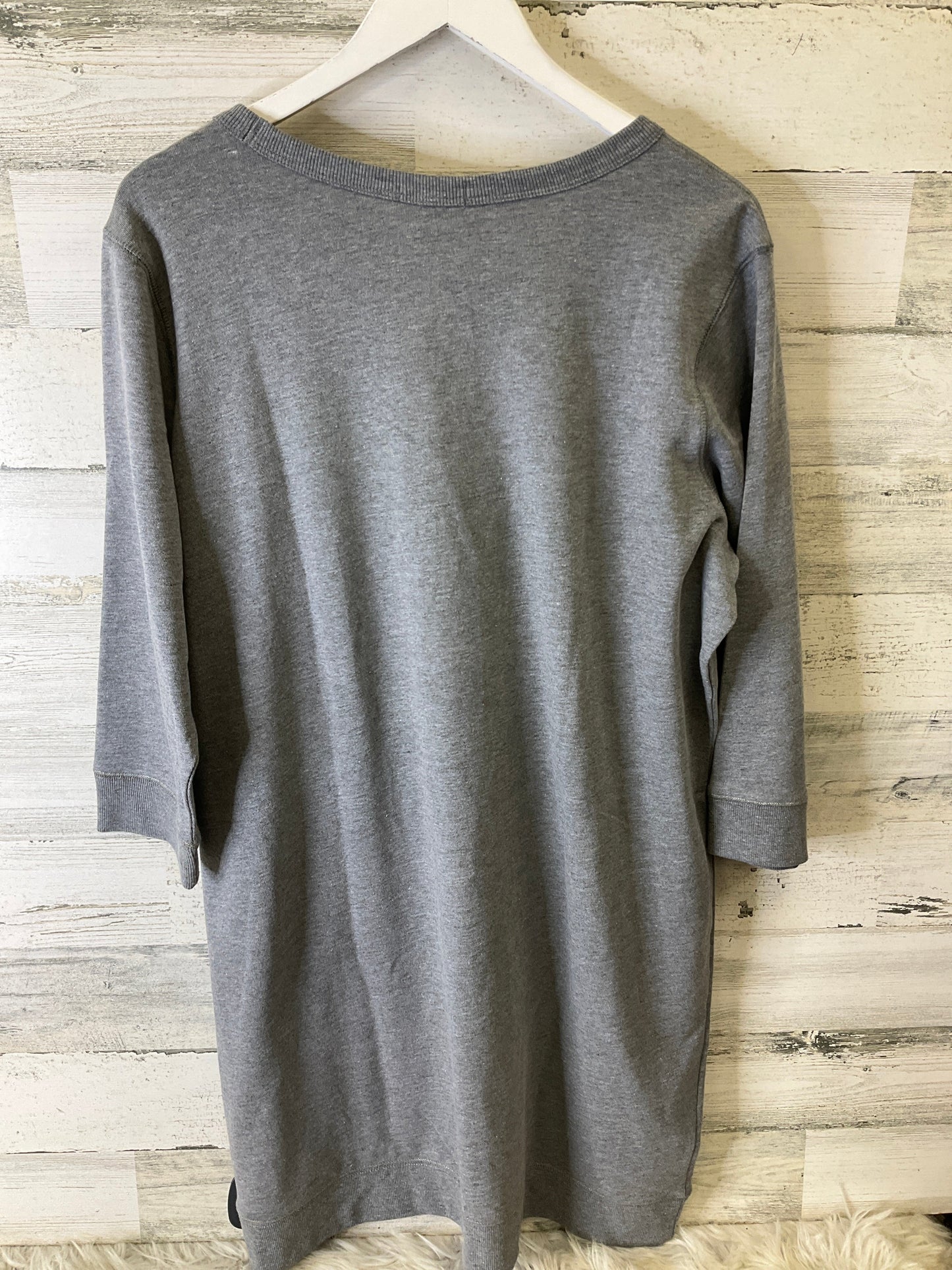 Dress Casual Midi By Gap In Grey, Size: Xl