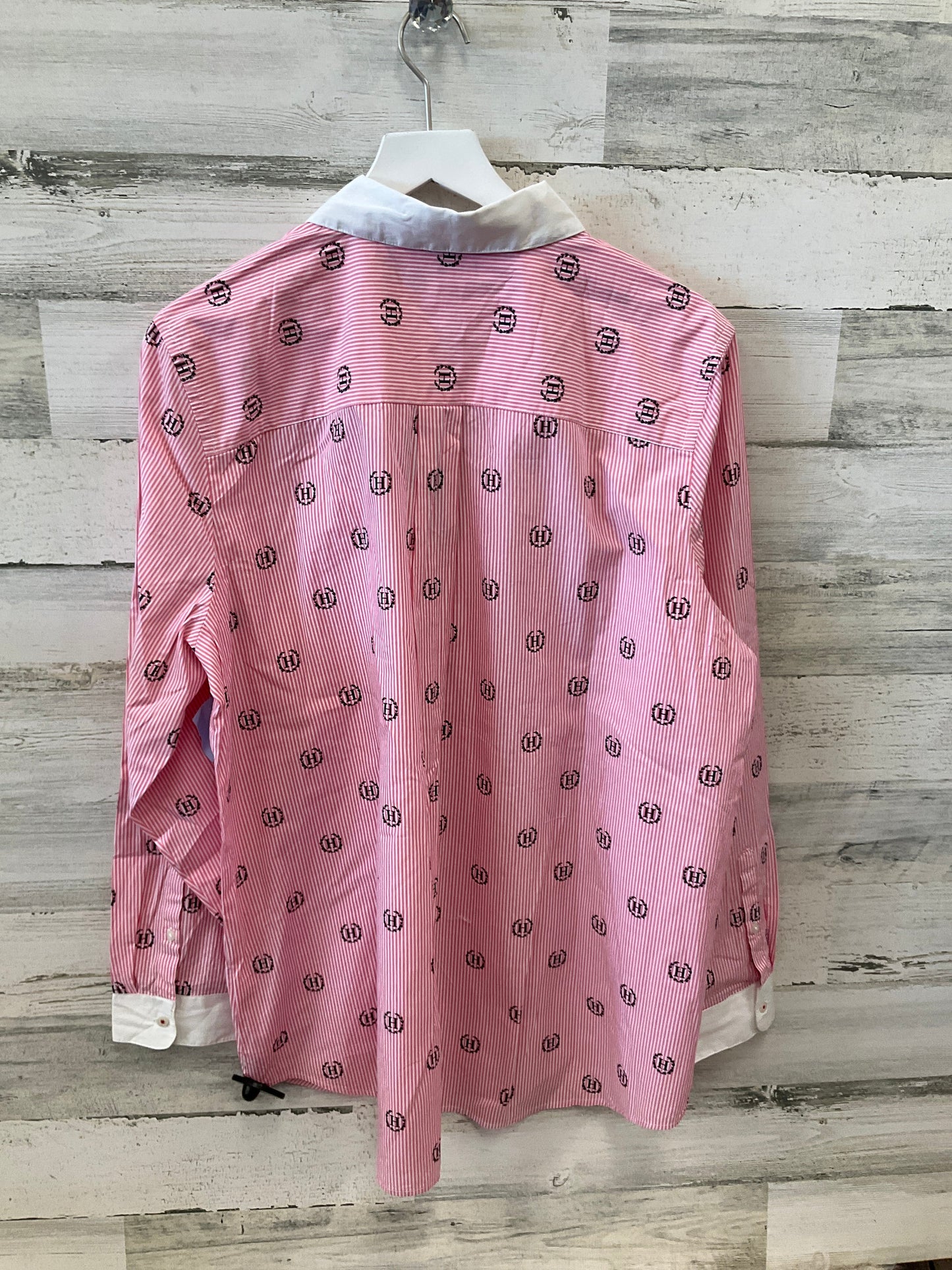 Top Long Sleeve By Tommy Hilfiger In Pink, Size: Xxl