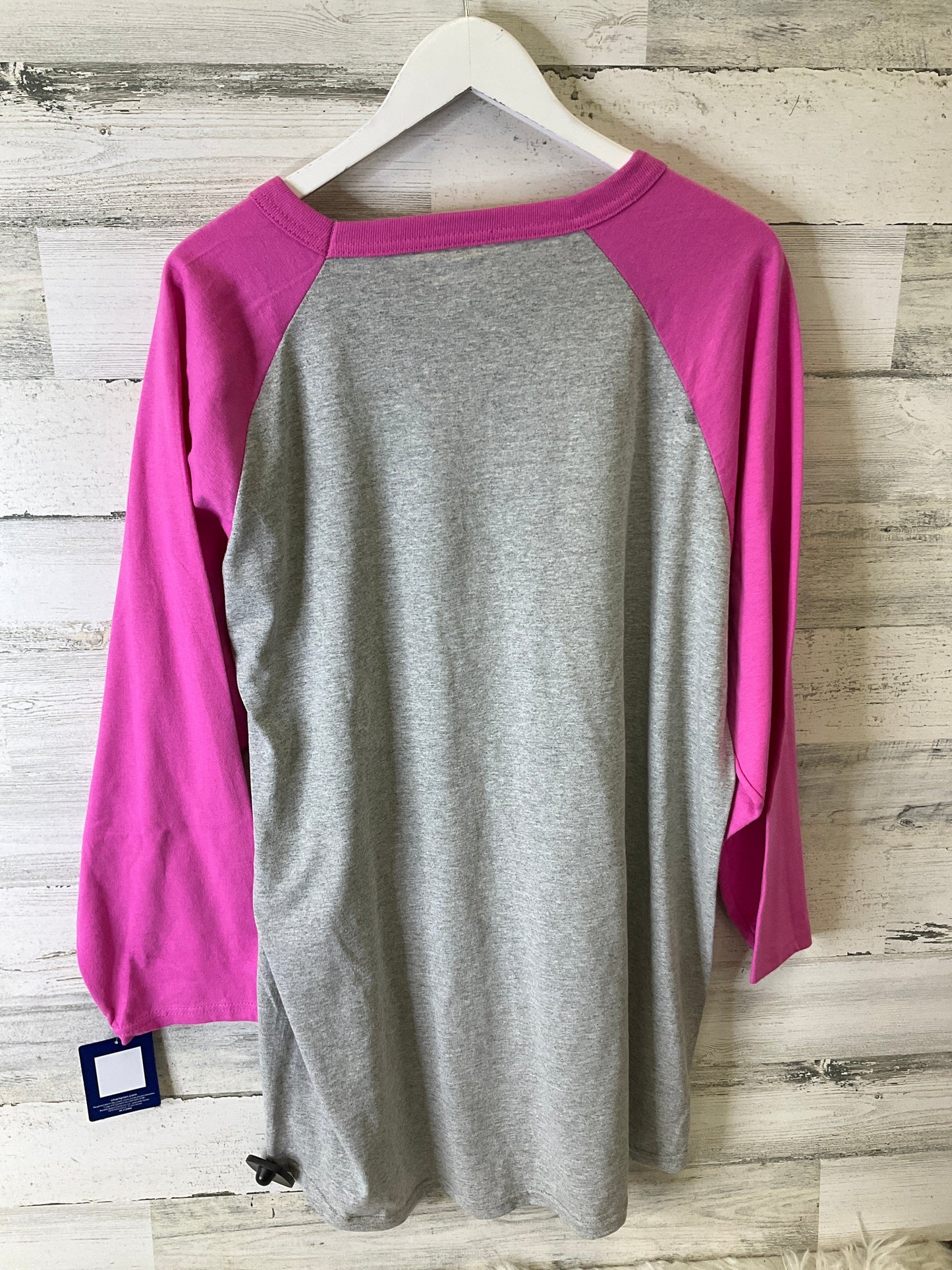 Top 3/4 Sleeve By Champion In Pink, Size: Xl