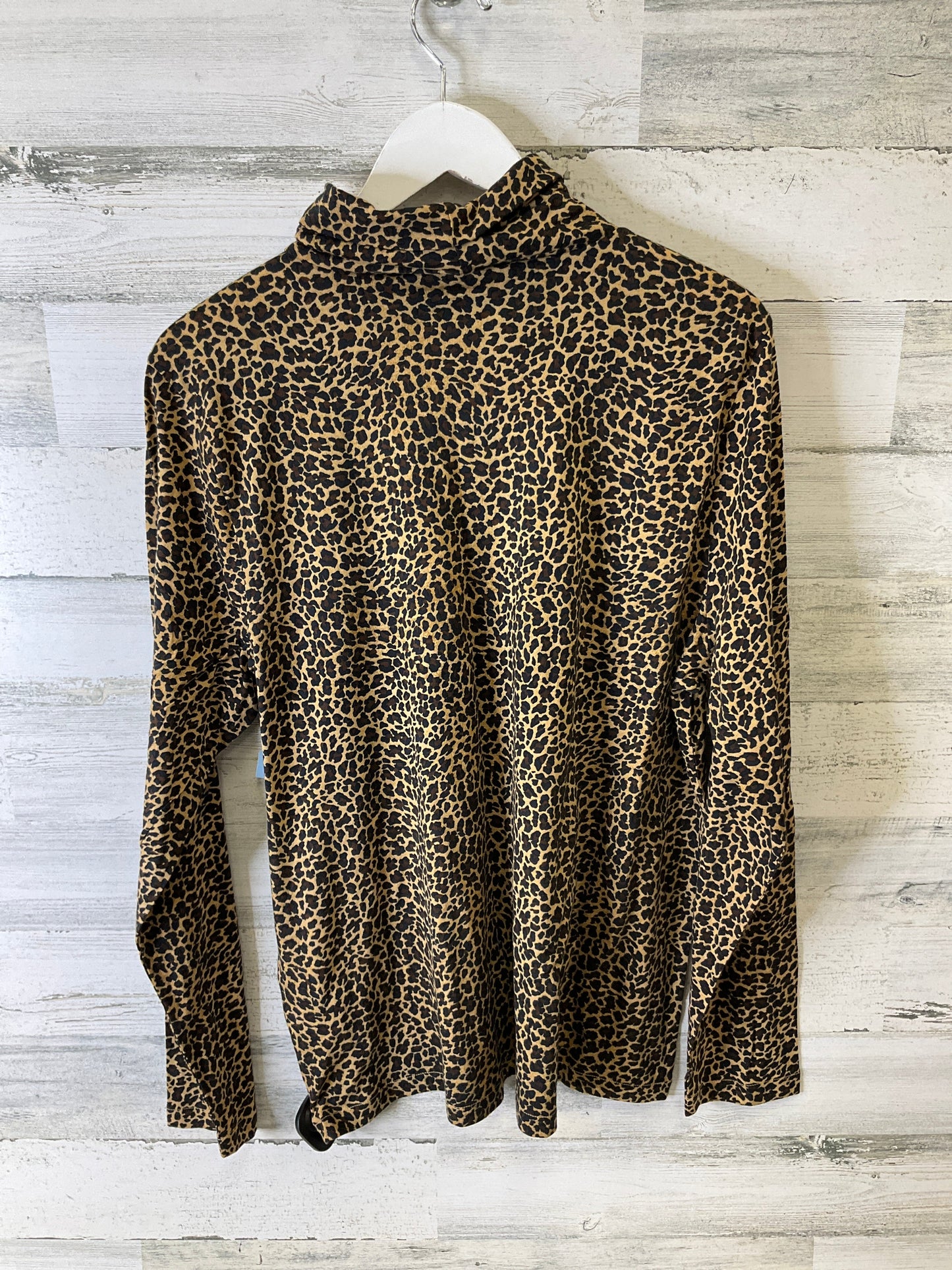 Top Long Sleeve By J. Crew In Animal Print, Size: Xxl