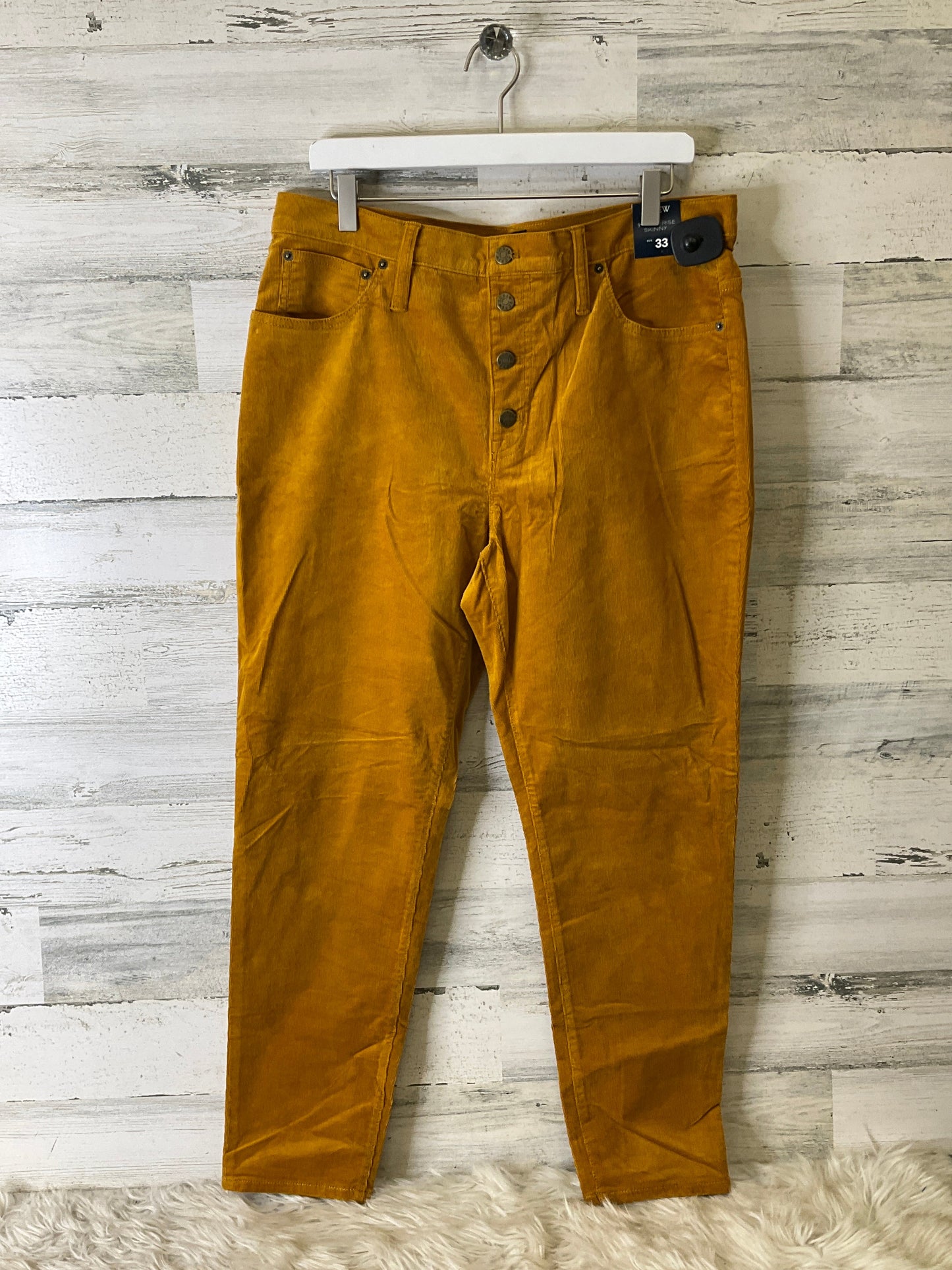 Pants Corduroy By J. Crew In Yellow, Size: 16