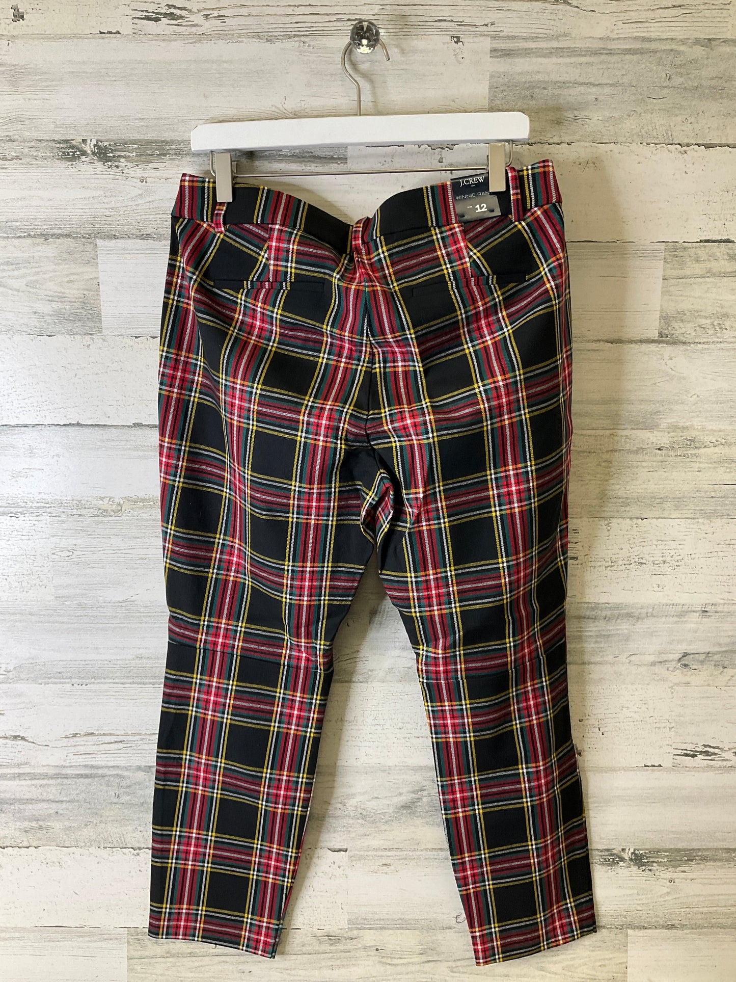 Pants Leggings By J. Crew In Black & Red, Size: 12