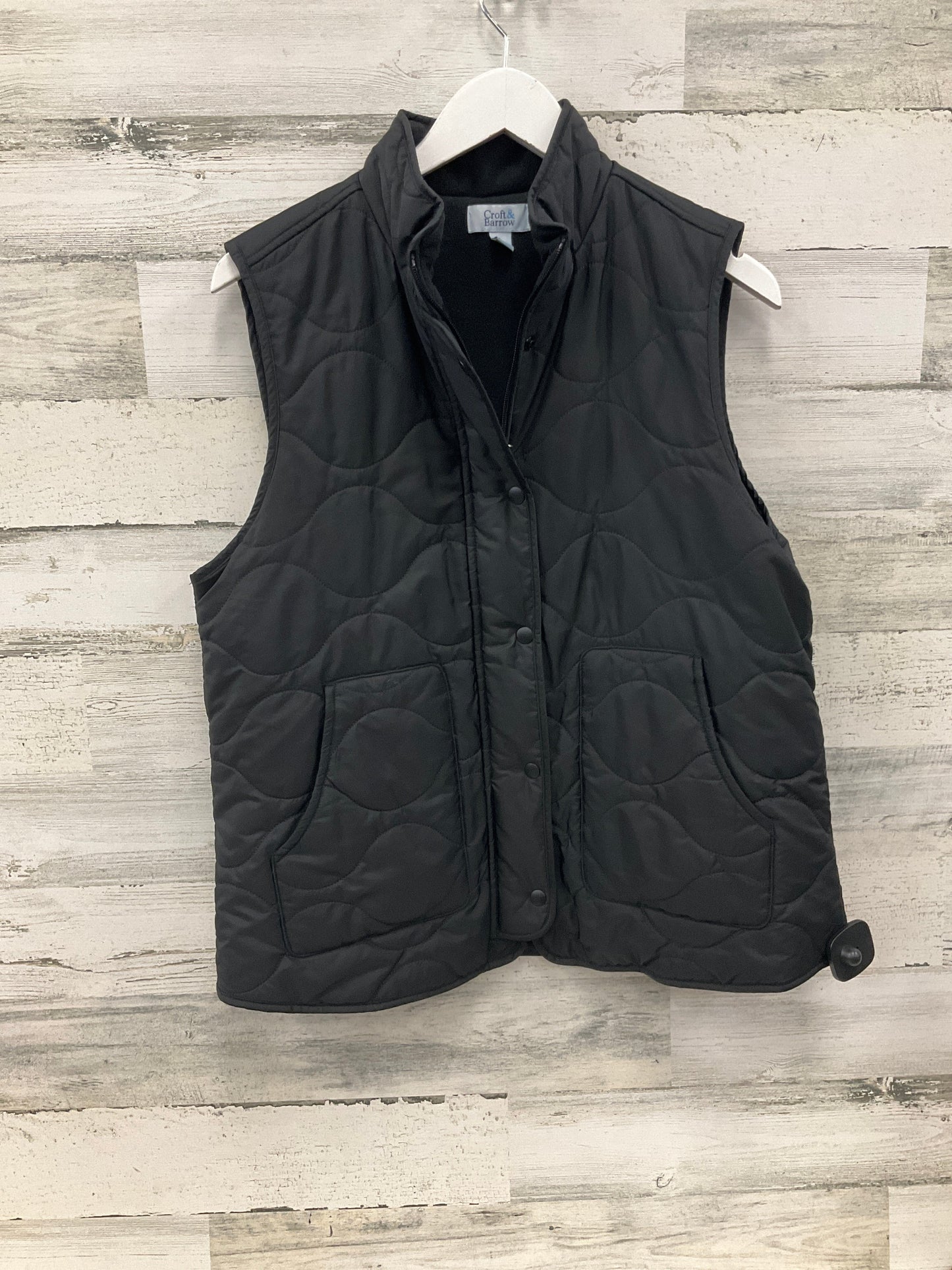 Vest Puffer & Quilted By Croft And Barrow In Black, Size: L