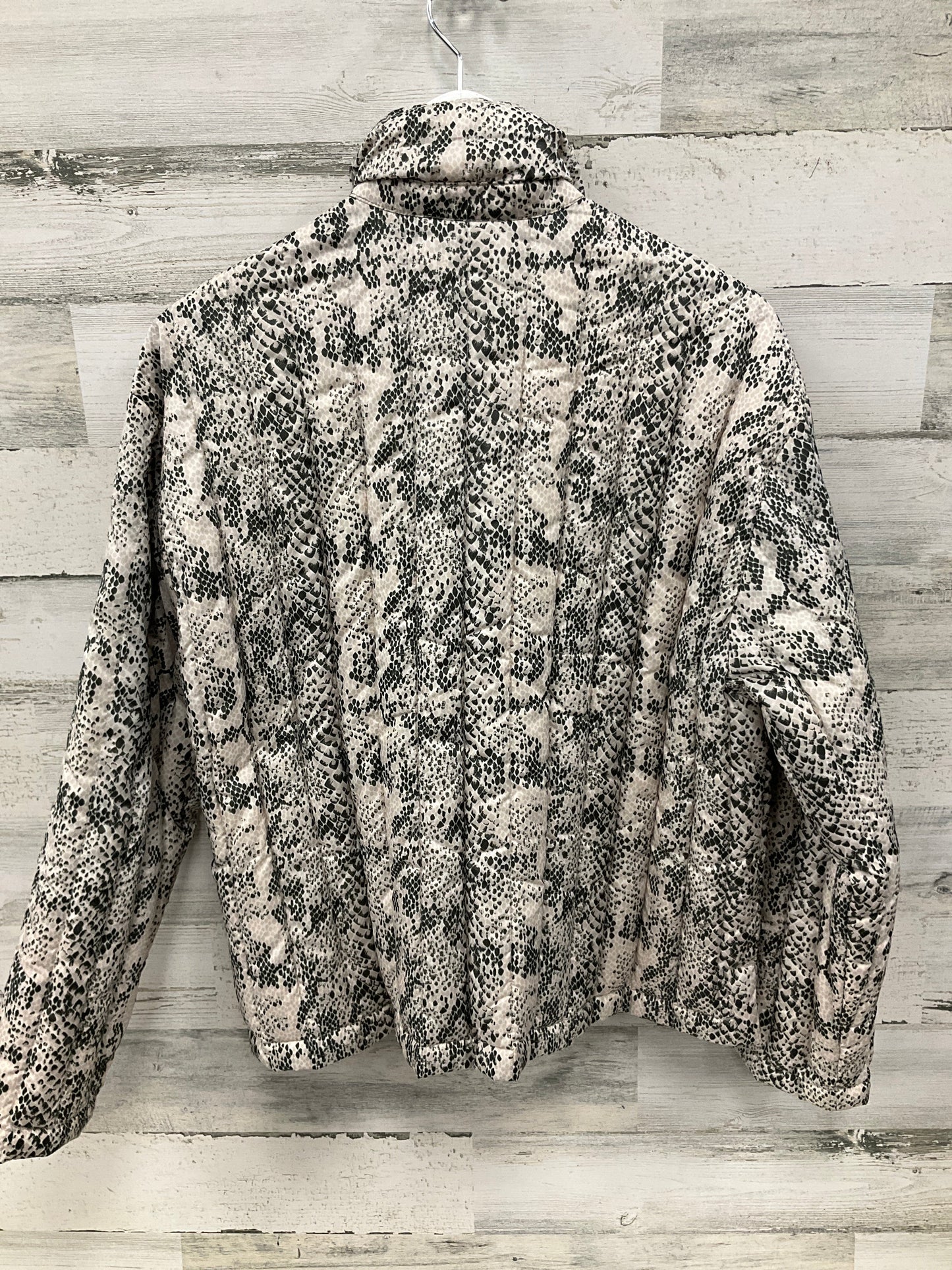 Jacket Puffer & Quilted By Atm In Snakeskin Print, Size: M