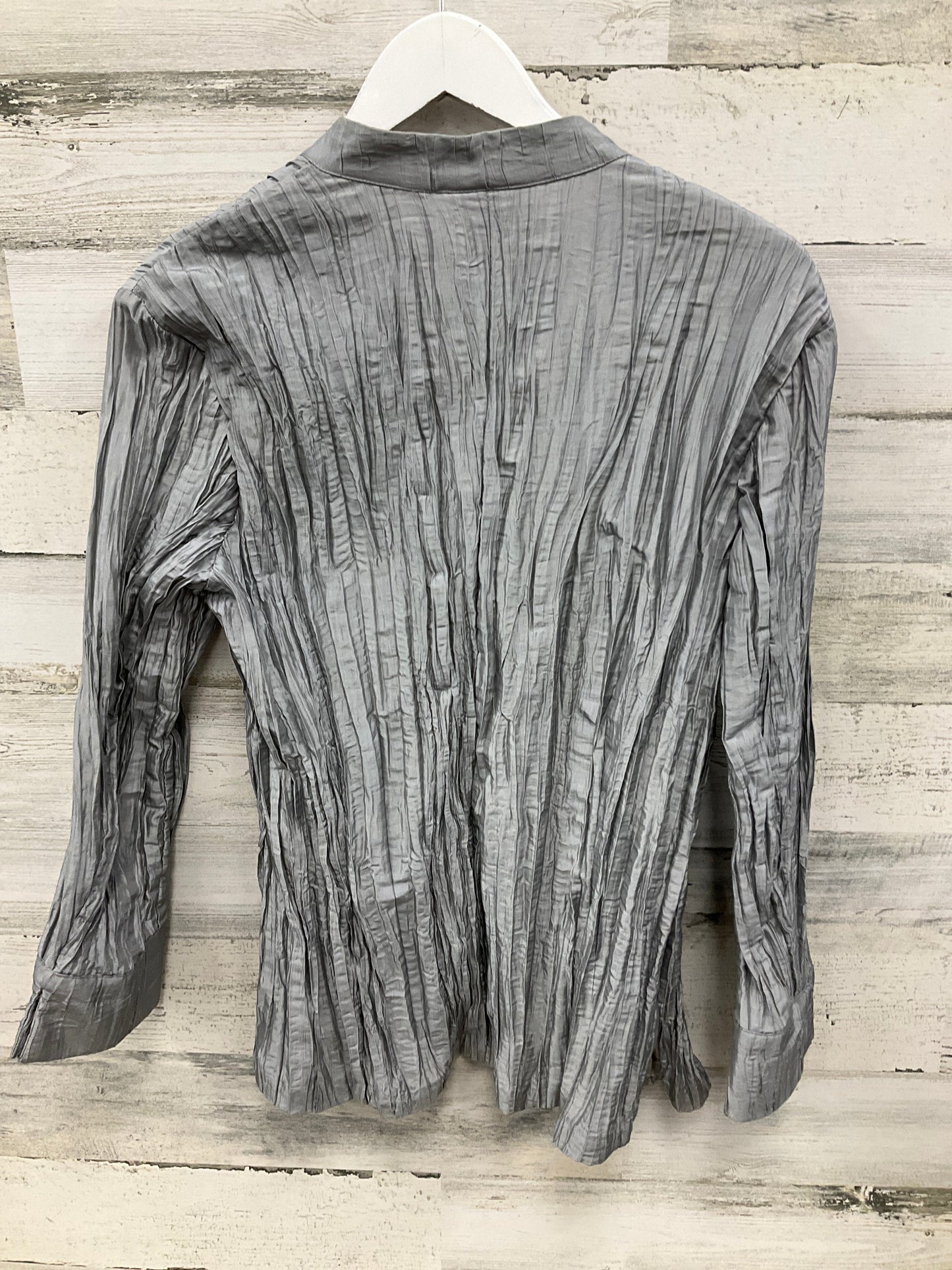 Cardigan By Chicos In Silver, Size: L