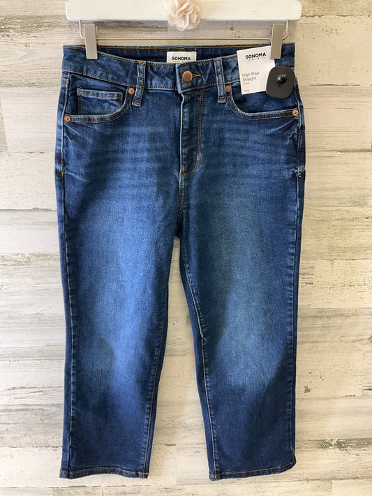 Jeans Straight By Sonoma In Blue Denim, Size: 4