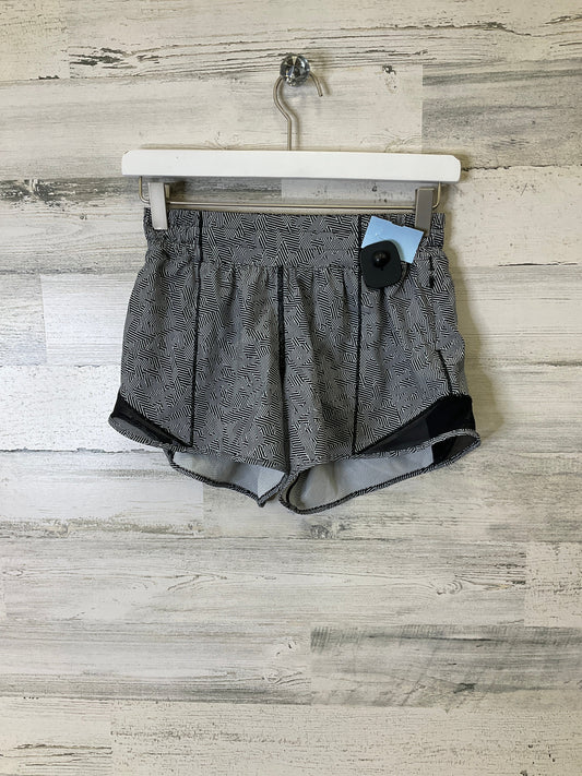 Athletic Shorts By Lululemon In Black & White, Size: 4