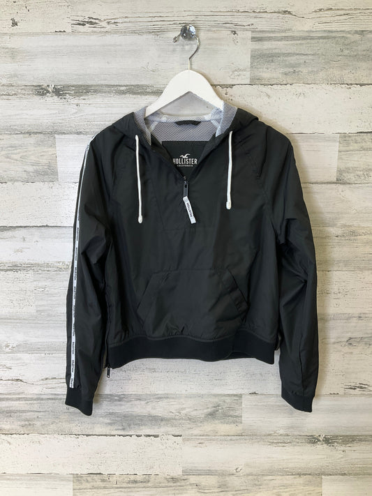 Athletic Top Long Sleeve Hoodie By Hollister In Black, Size: S