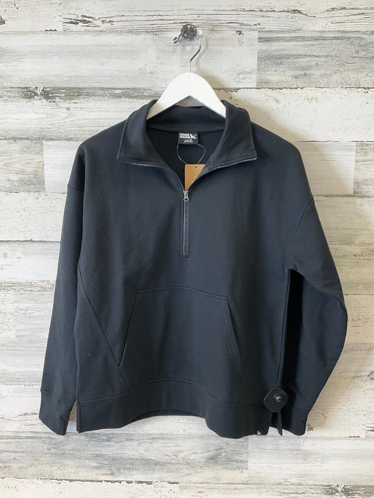 Top Long Sleeve By Eddie Bauer In Black, Size: Xs