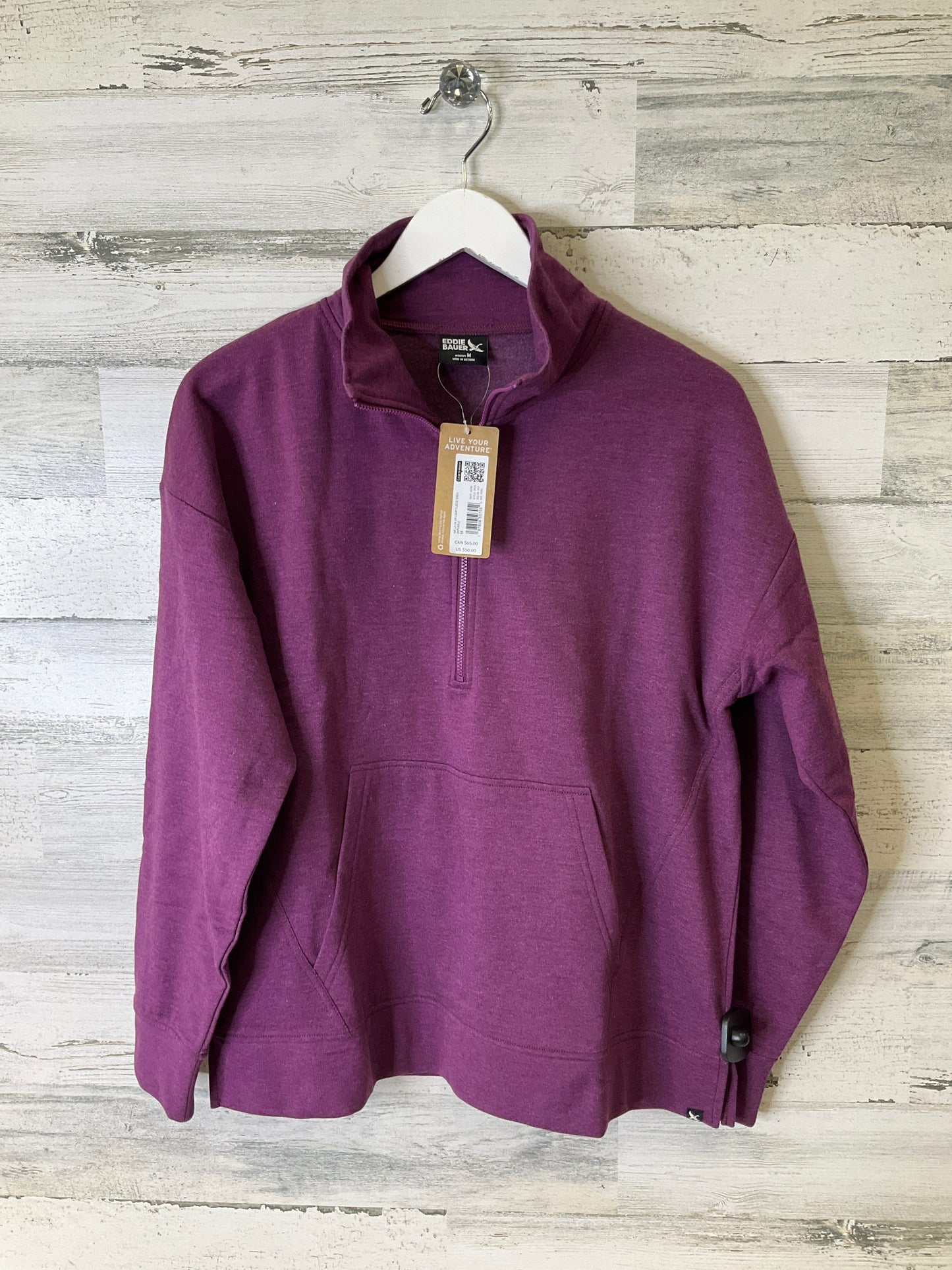 Top Long Sleeve By Eddie Bauer In Purple, Size: M