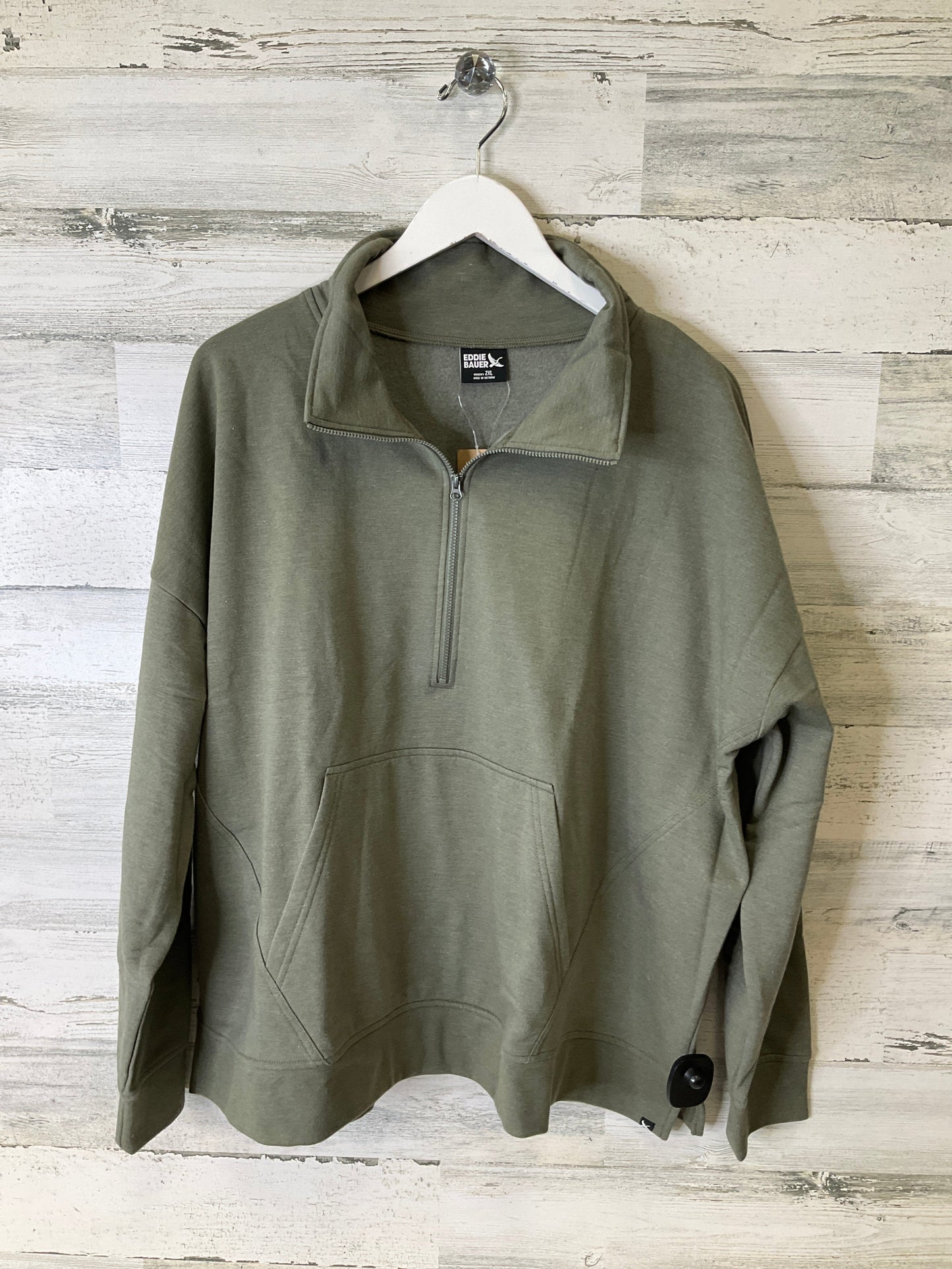 Top Long Sleeve By Eddie Bauer In Green, Size: 2x