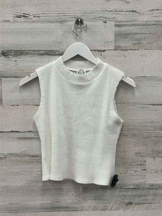 Top Sleeveless By Blue Rain In White, Size: S