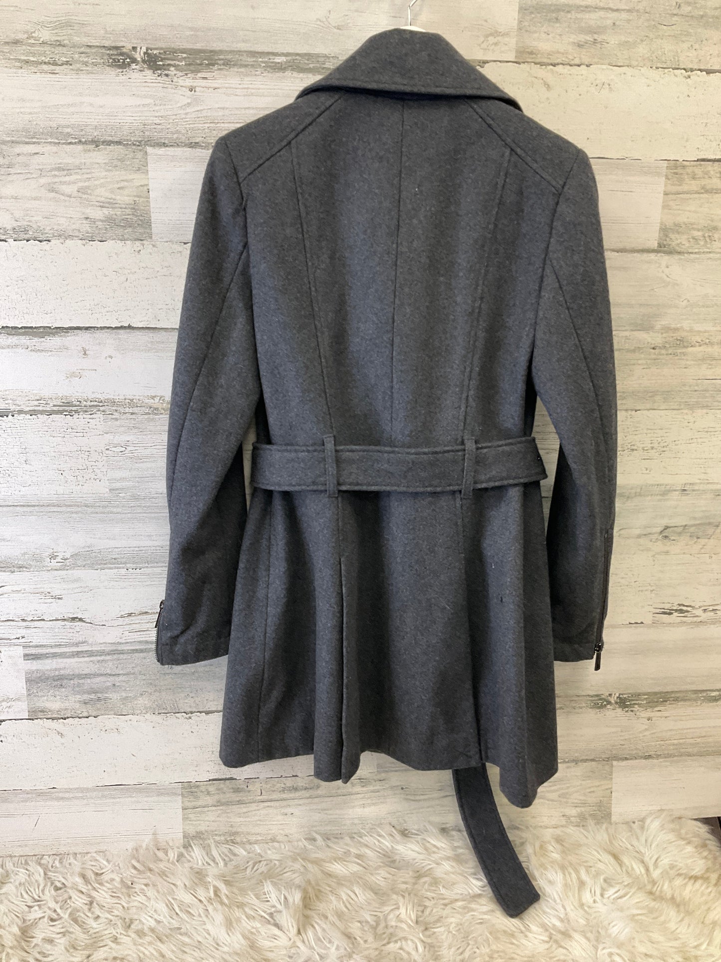 Coat Peacoat By Kenneth Cole In Grey, Size: S