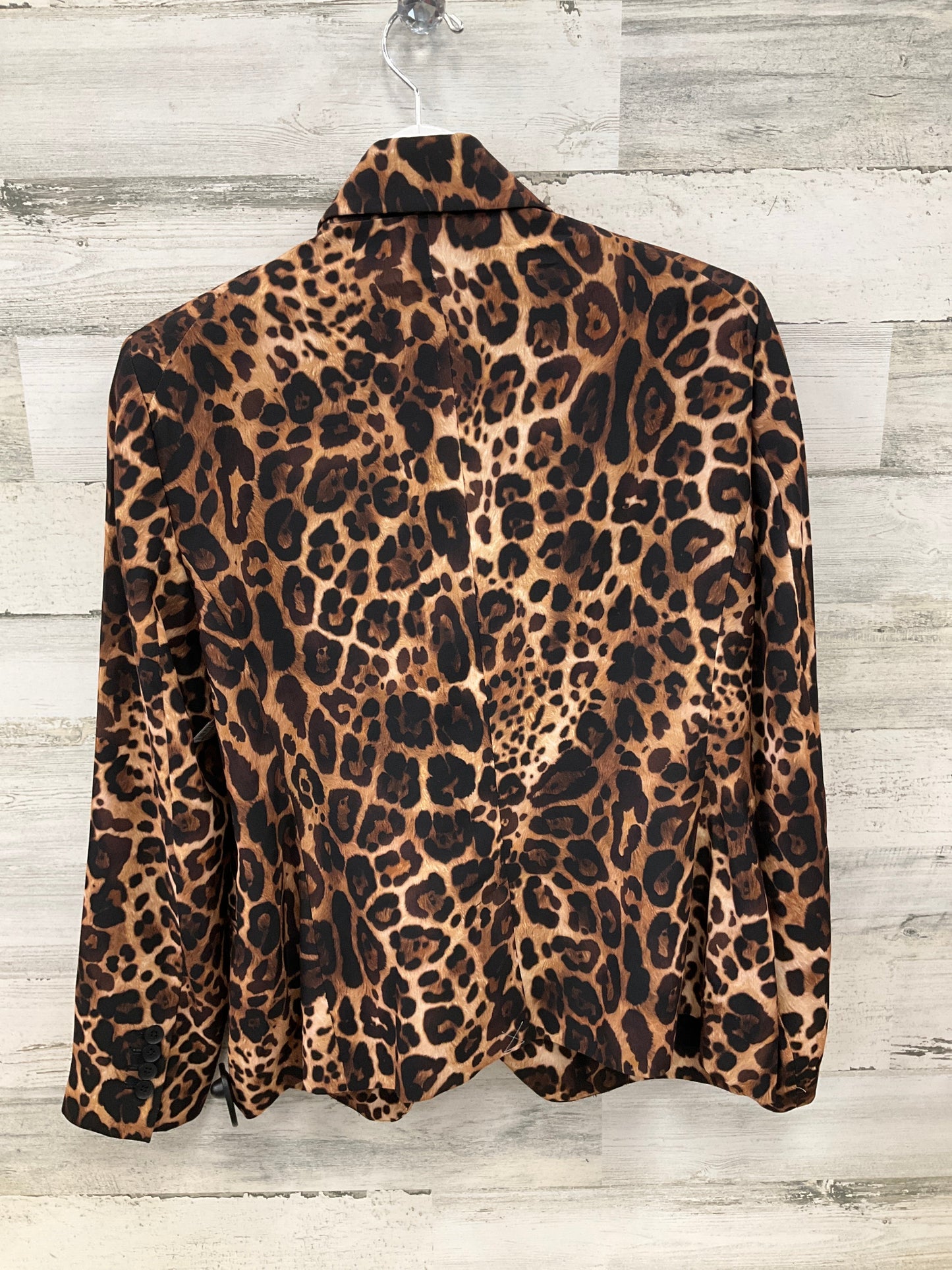 Blazer By Express In Animal Print, Size: L