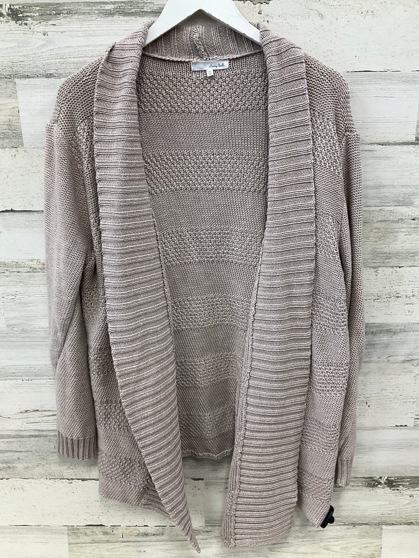 Sweater Cardigan By Clothes Mentor In Mauve, Size: Xxl