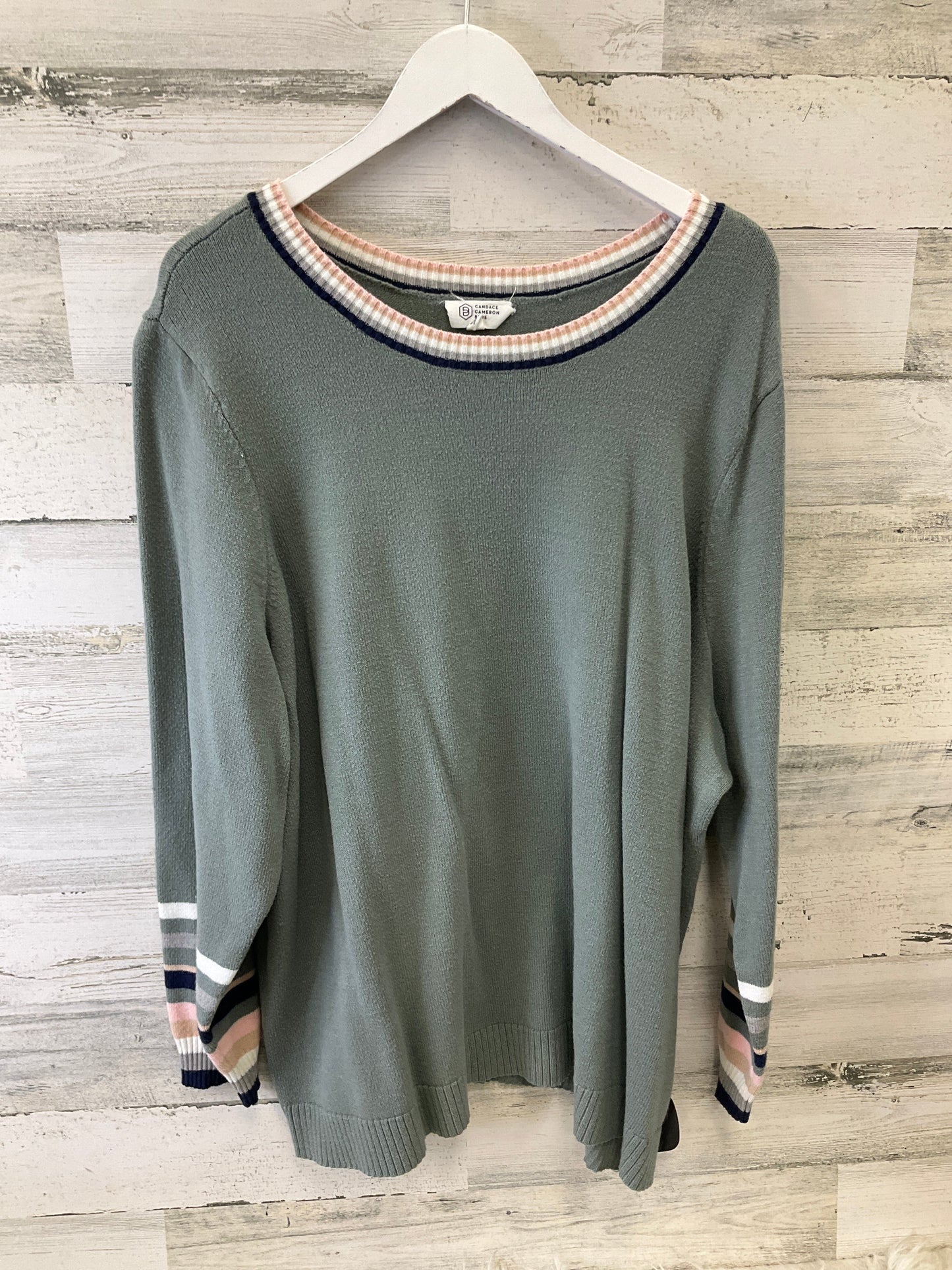 Top Long Sleeve By Clothes Mentor In Green, Size: 3x