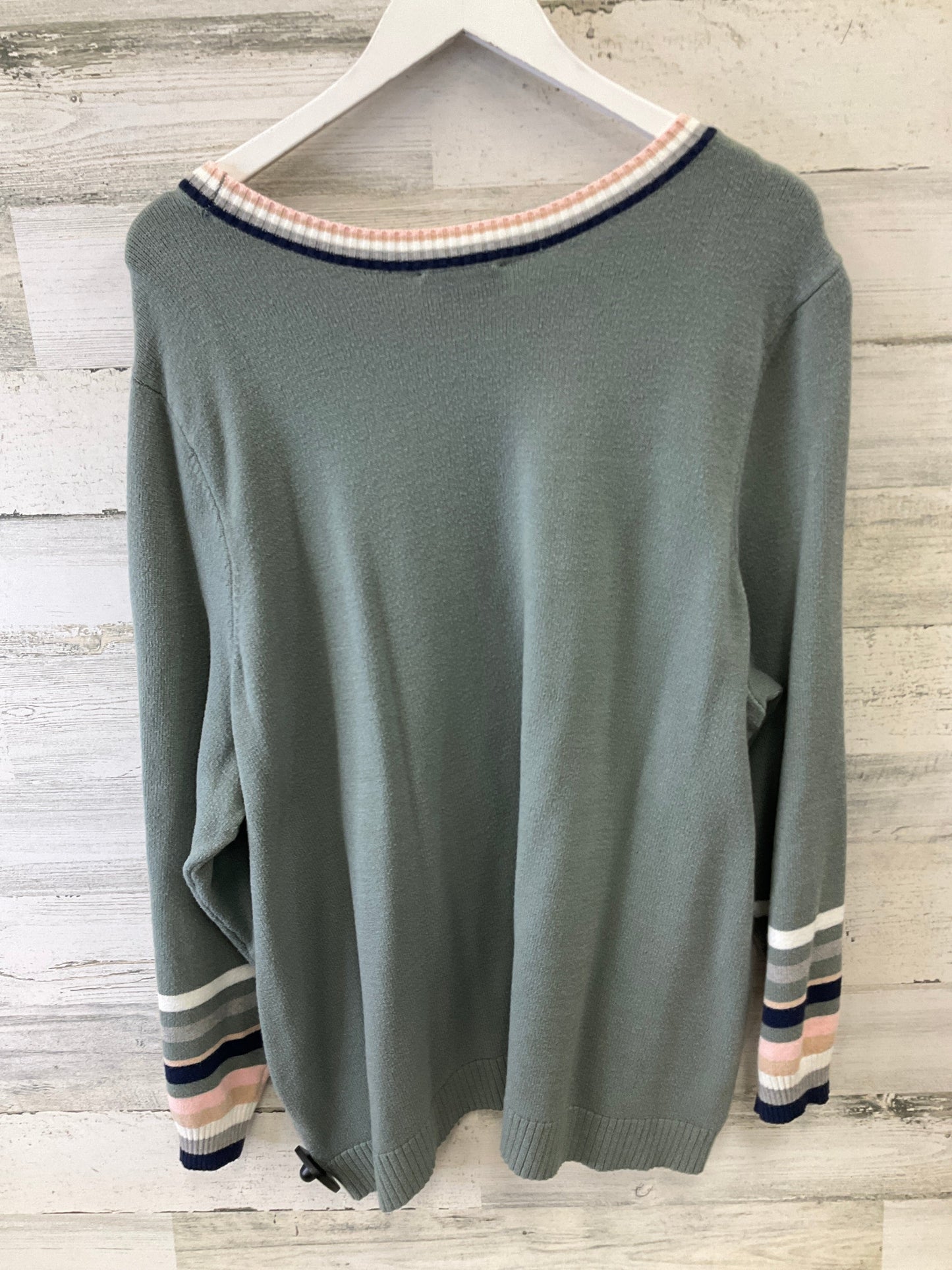 Top Long Sleeve By Clothes Mentor In Green, Size: 3x