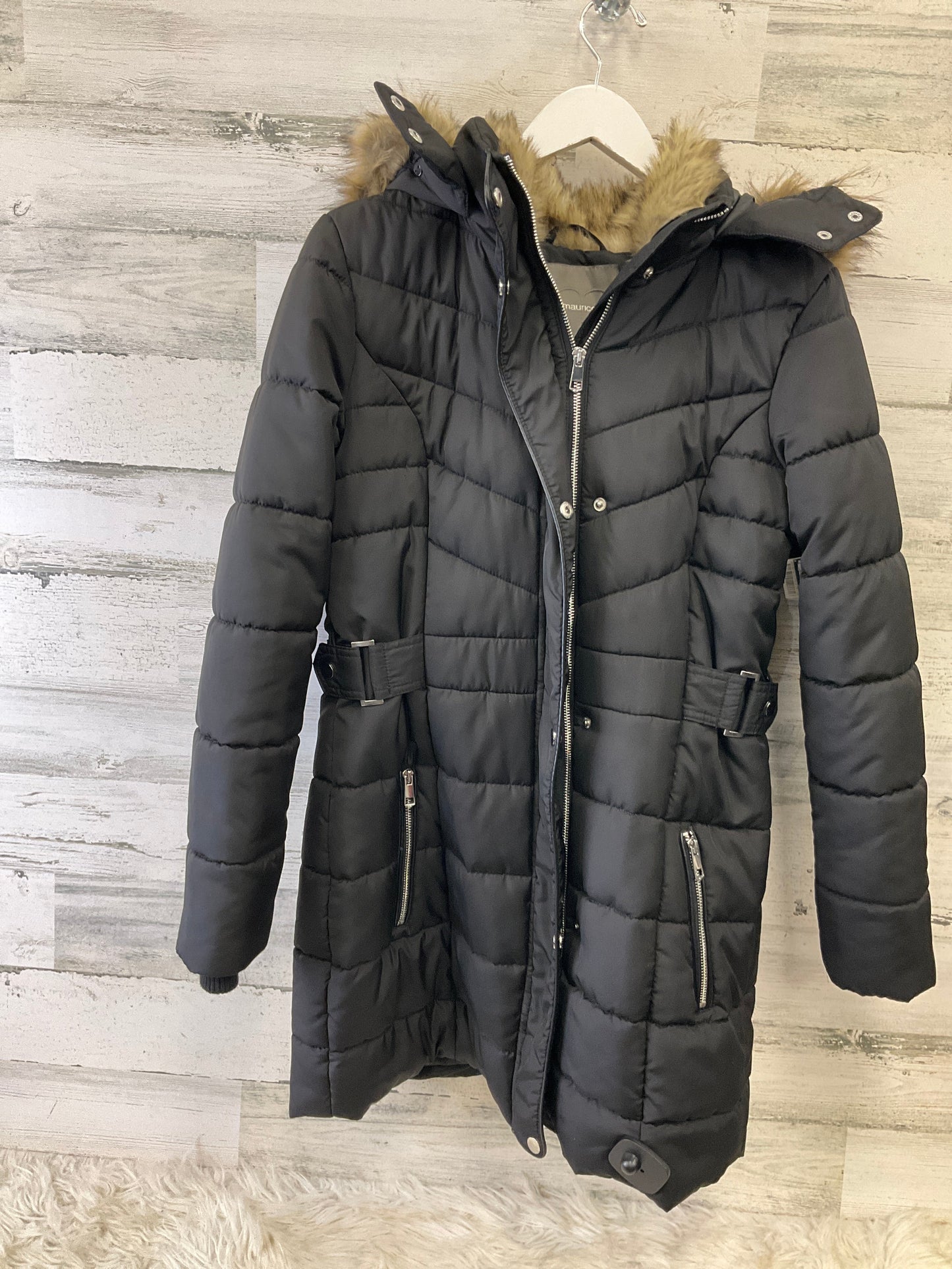 Coat Puffer & Quilted By Maurices In Black, Size: S