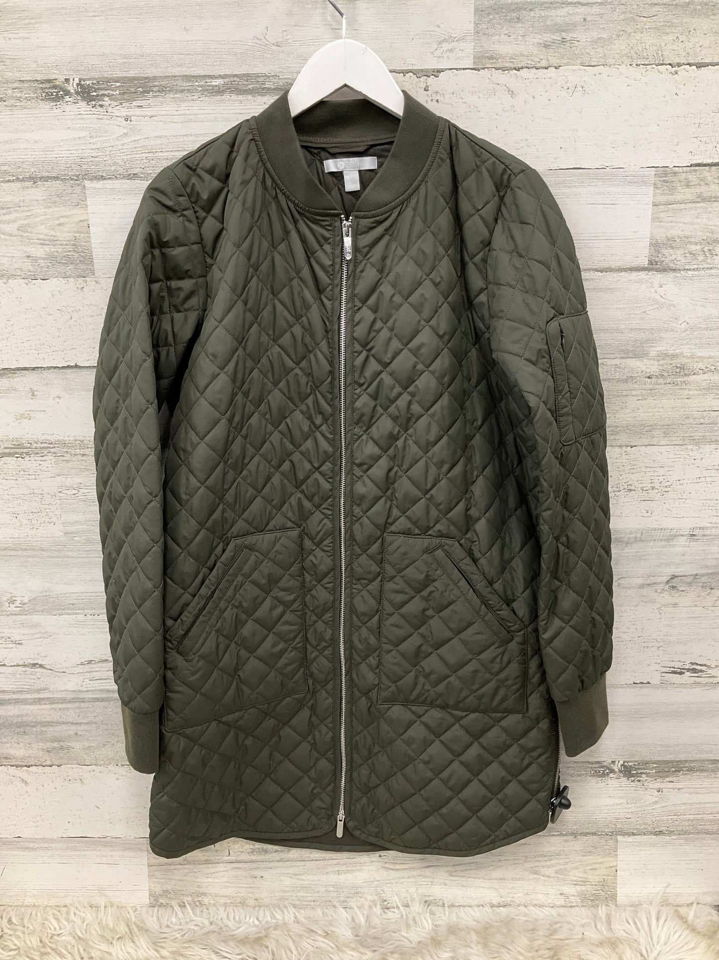 Coat Puffer & Quilted By Zella In Green, Size: S