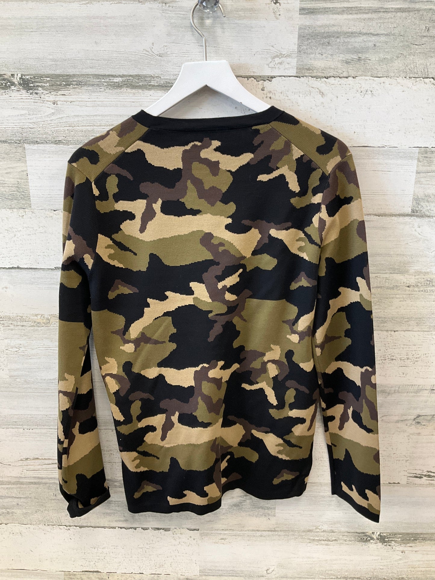 Top Long Sleeve Designer By Michael Kors Collection In Camouflage Print, Size: M