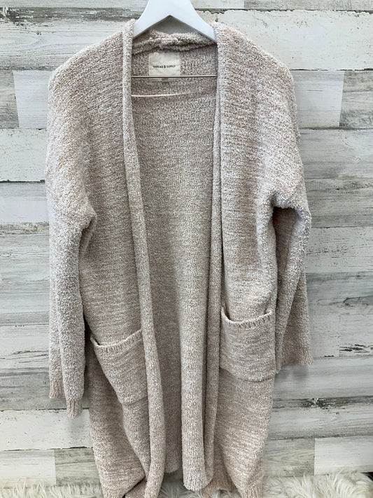 Sweater Cardigan By Thread And Supply In Beige, Size: M