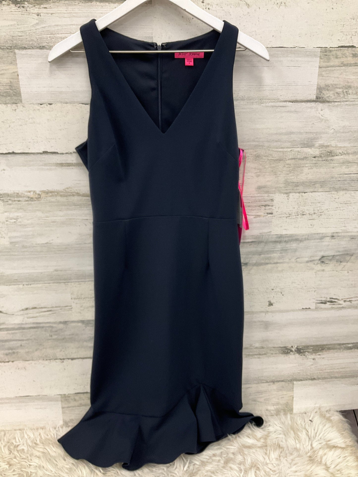 Dress Casual Midi By Betsey Johnson In Navy, Size: S