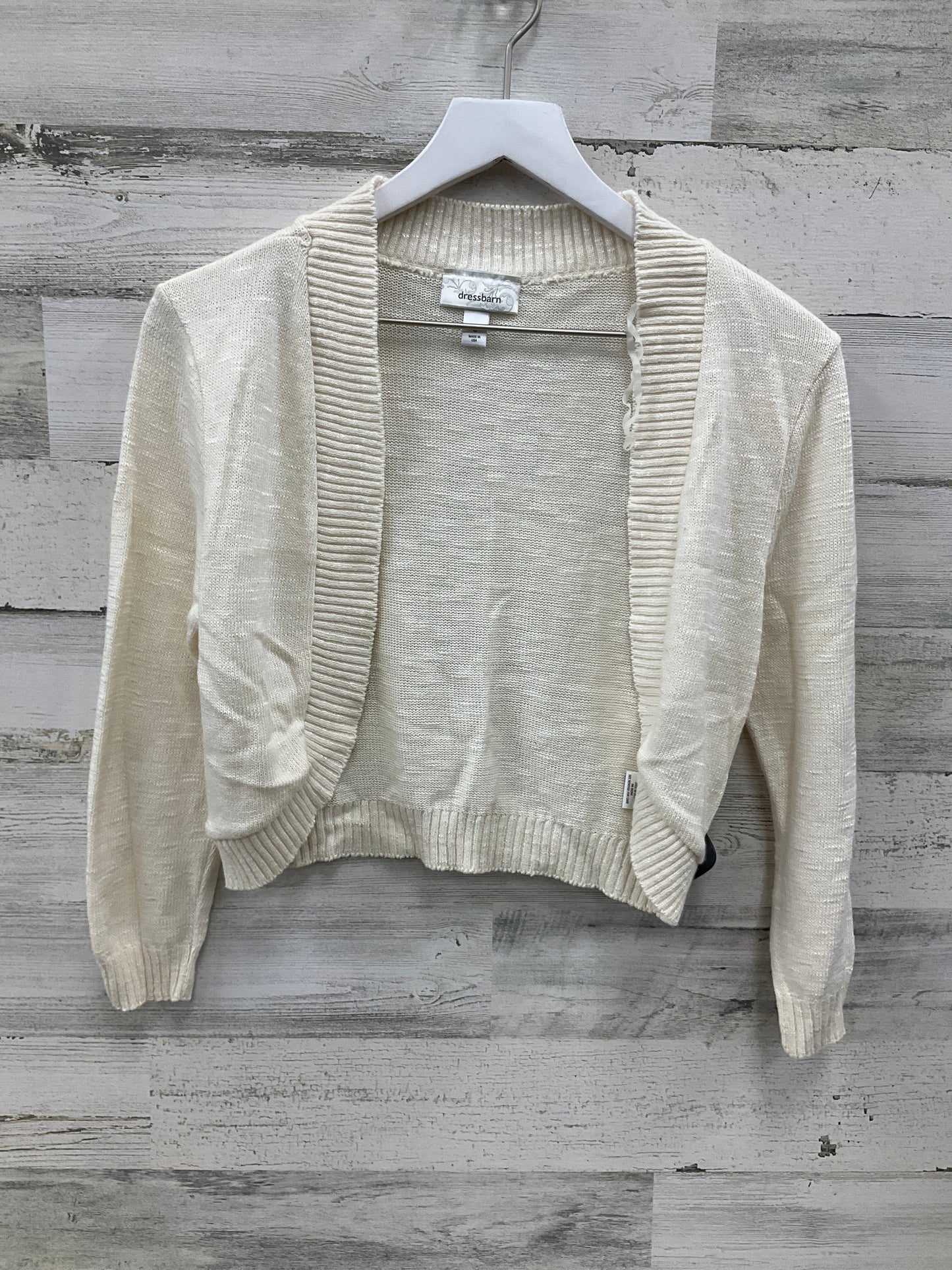 Bolero By Dressbarn In Cream, Size: S