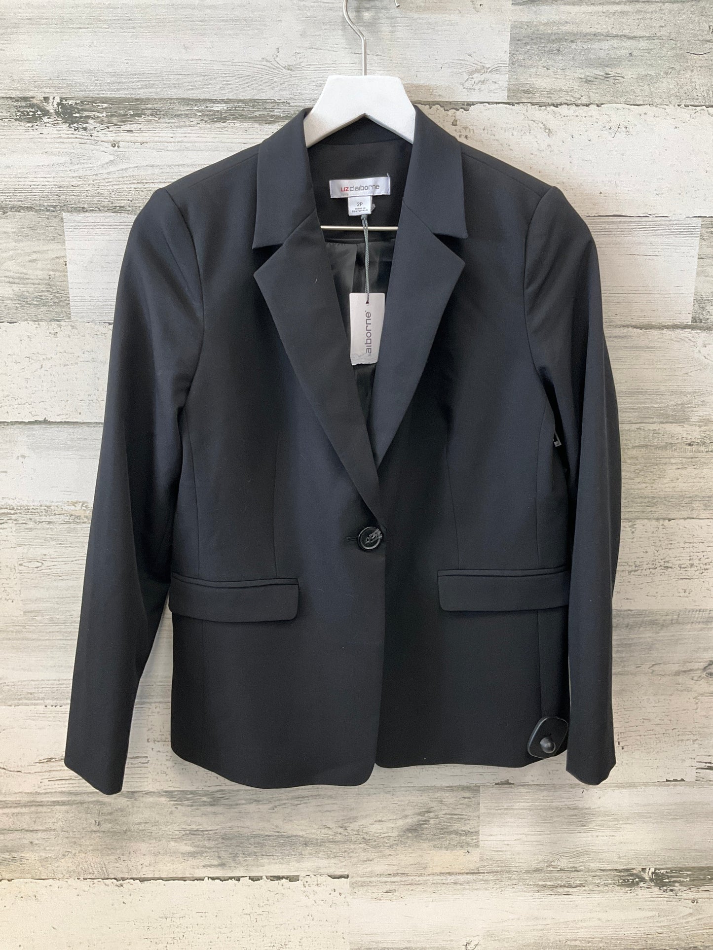 Blazer By Liz Claiborne In Black, Size: Xs