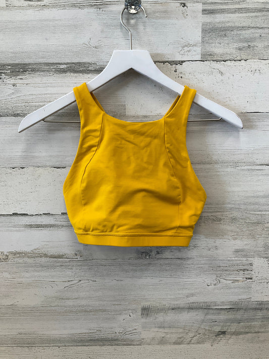 Athletic Bra By Lululemon In Yellow, Size: 6